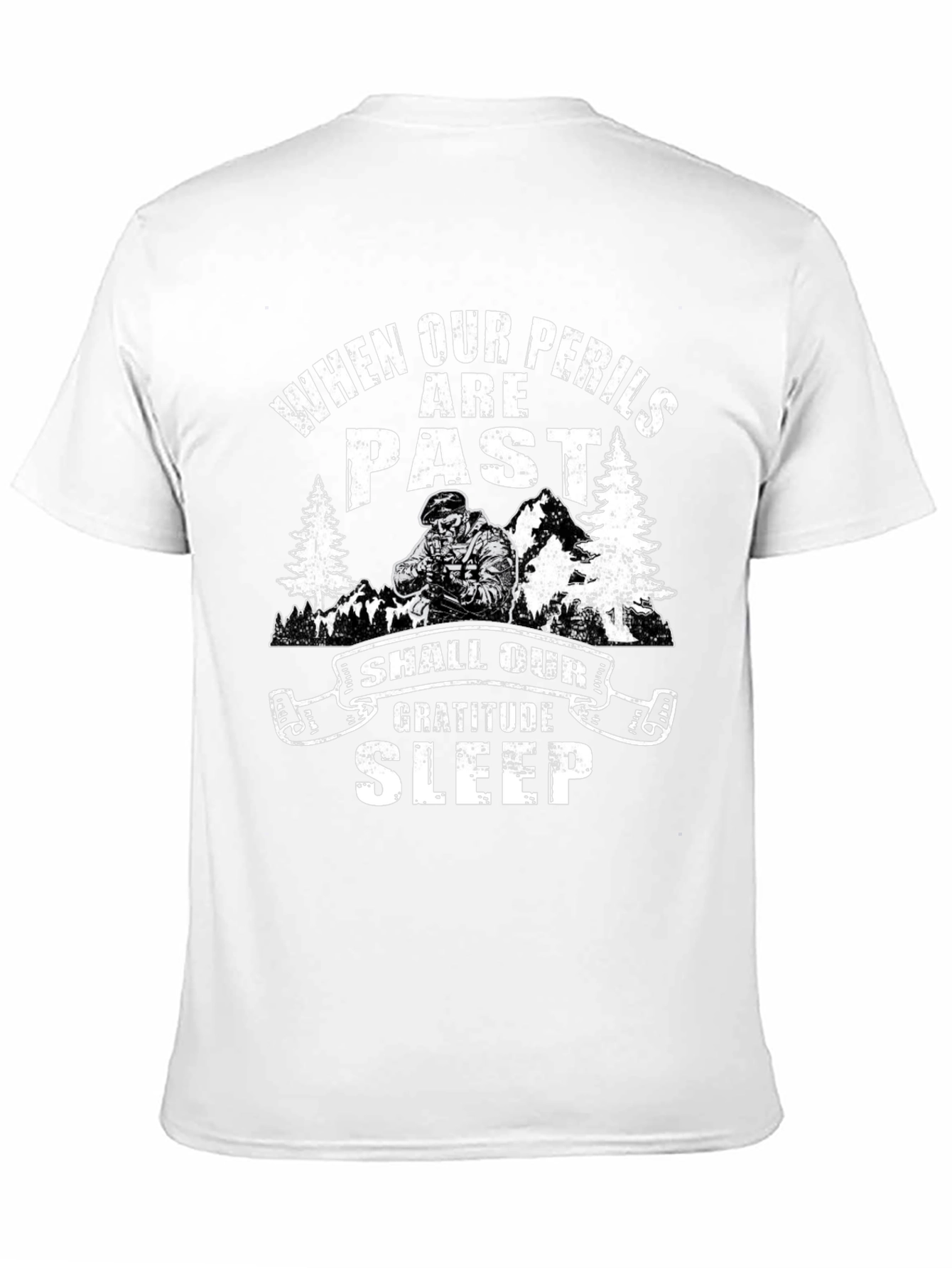 Gratitude Sleep T-Shirt - When Our Perils are Past