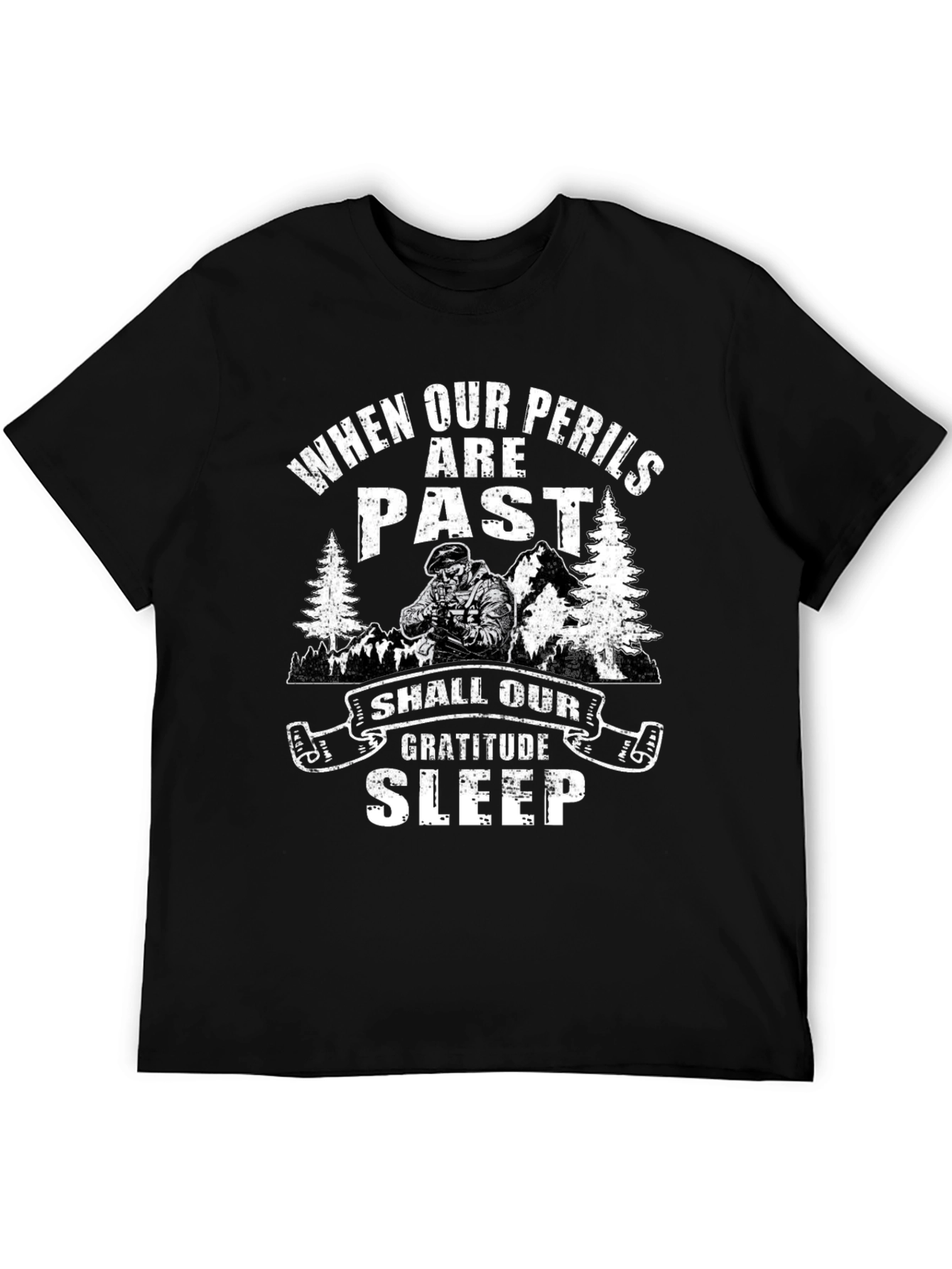 Gratitude Sleep T-Shirt - When Our Perils are Past