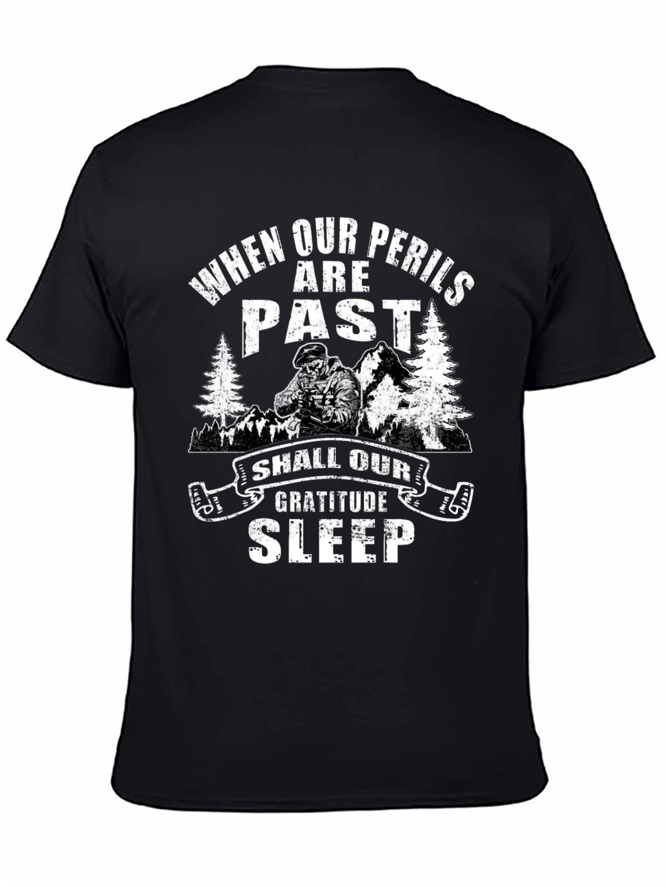 Gratitude Sleep T-Shirt - When Our Perils are Past