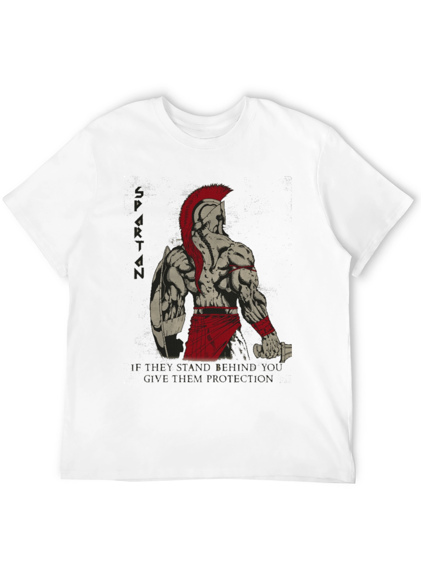 Spartan Warrior Graphic T-Shirt