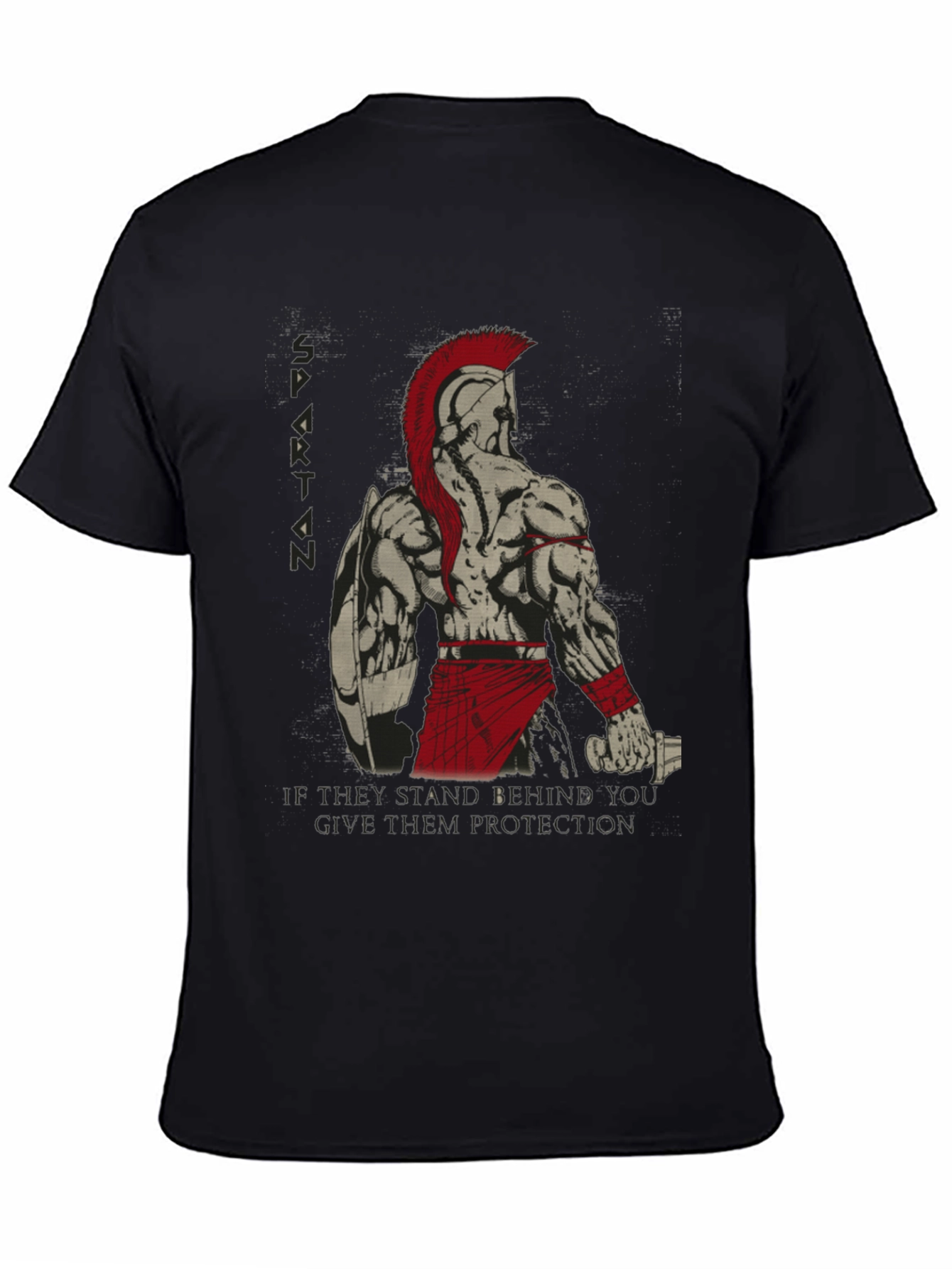 Spartan Warrior Graphic T-Shirt