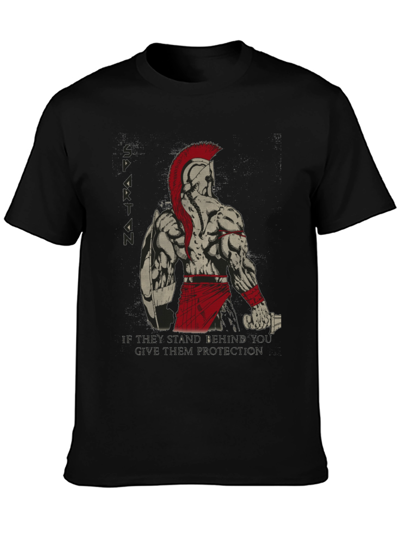Spartan Warrior Graphic T-Shirt