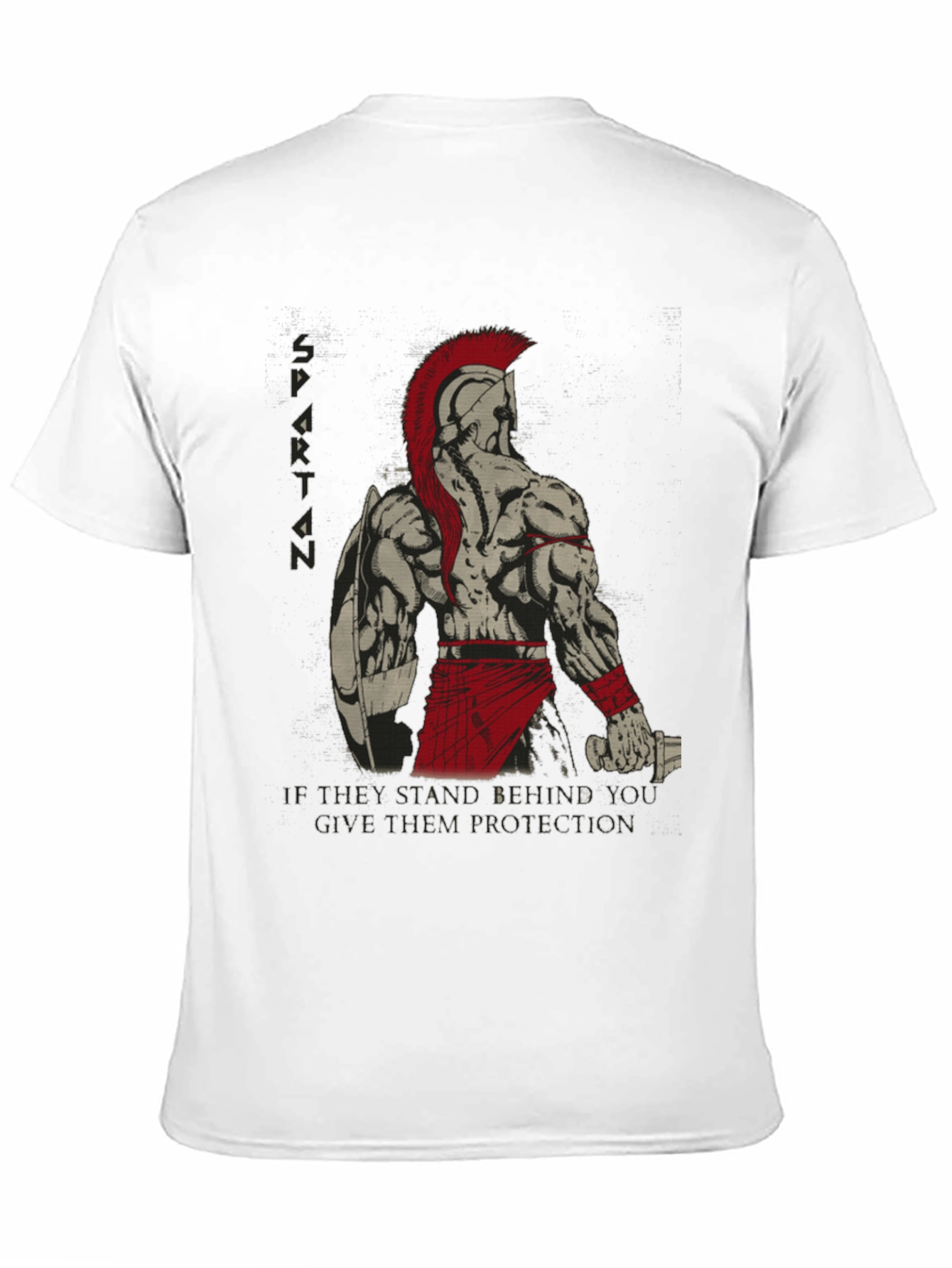 Spartan Warrior Graphic T-Shirt