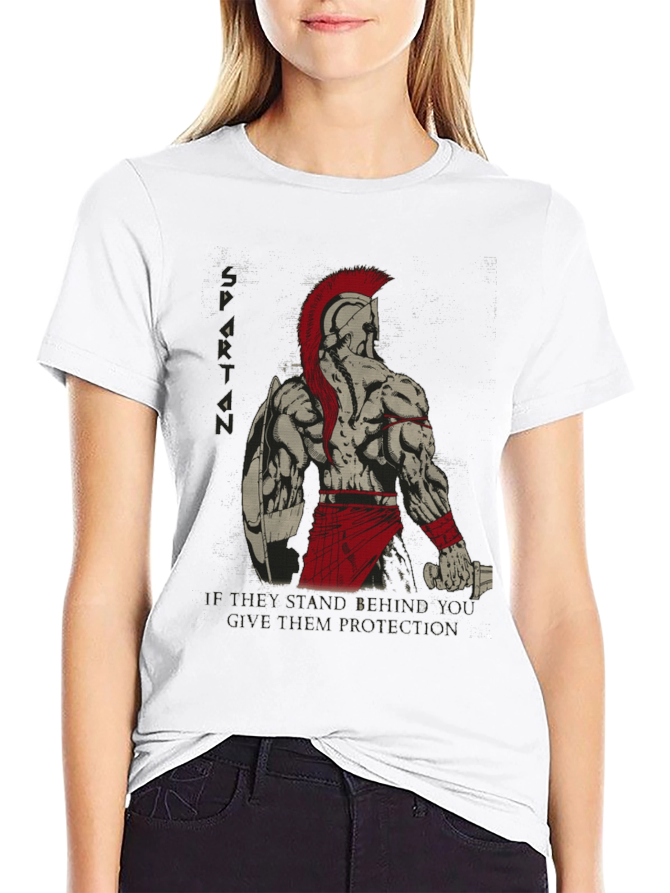 Spartan Warrior Graphic T-Shirt
