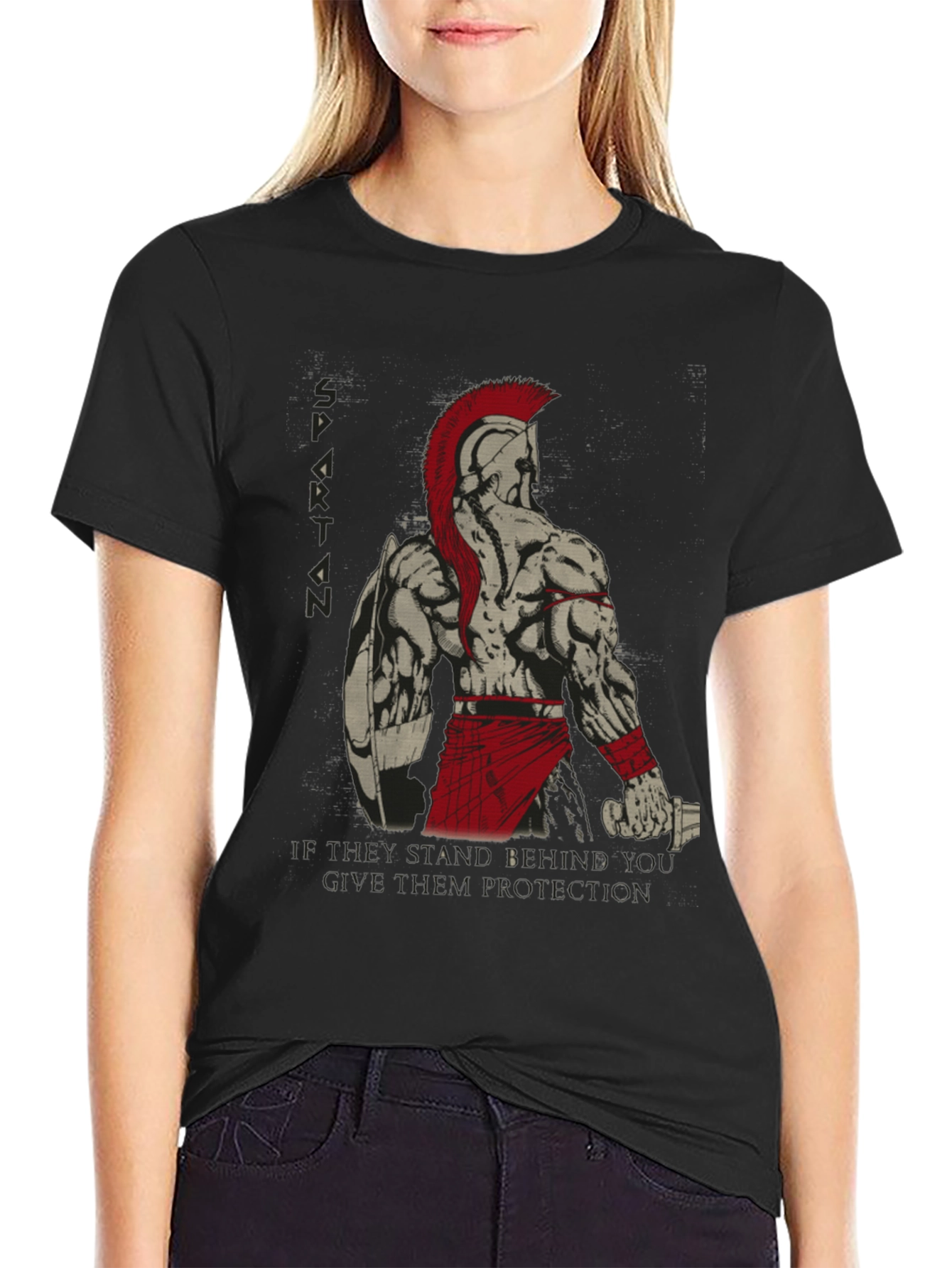 Spartan Warrior Graphic T-Shirt