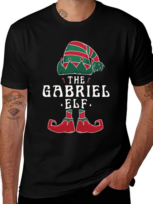 Gabriel Elf Christmas T-Shirt Festive Holiday Tee