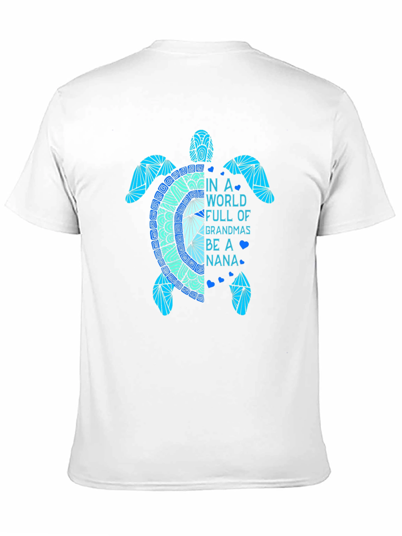 Turtle Nana Graphic T-Shirt - Cute Grandparent Tee