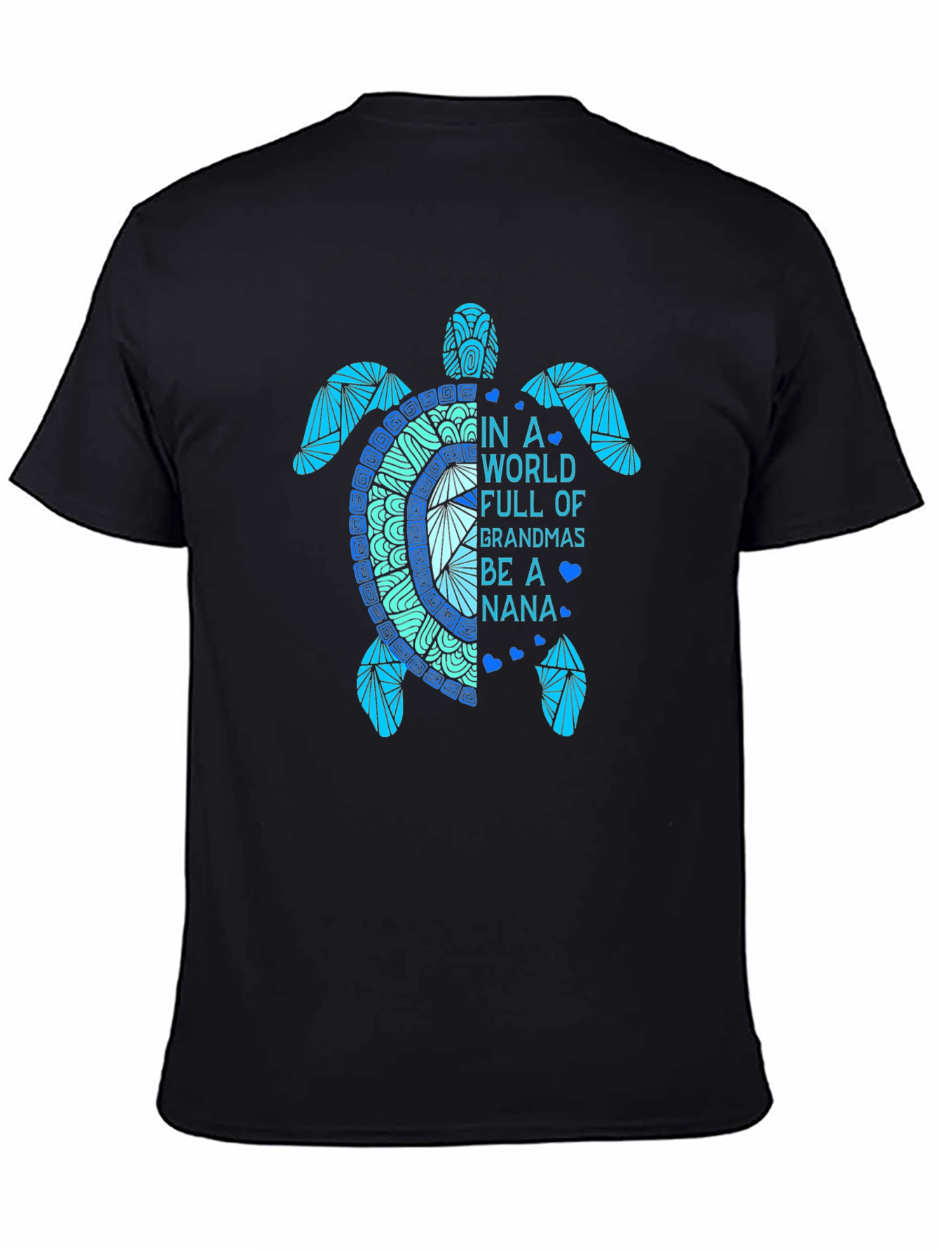 Turtle Nana Graphic T-Shirt - Cute Grandparent Tee