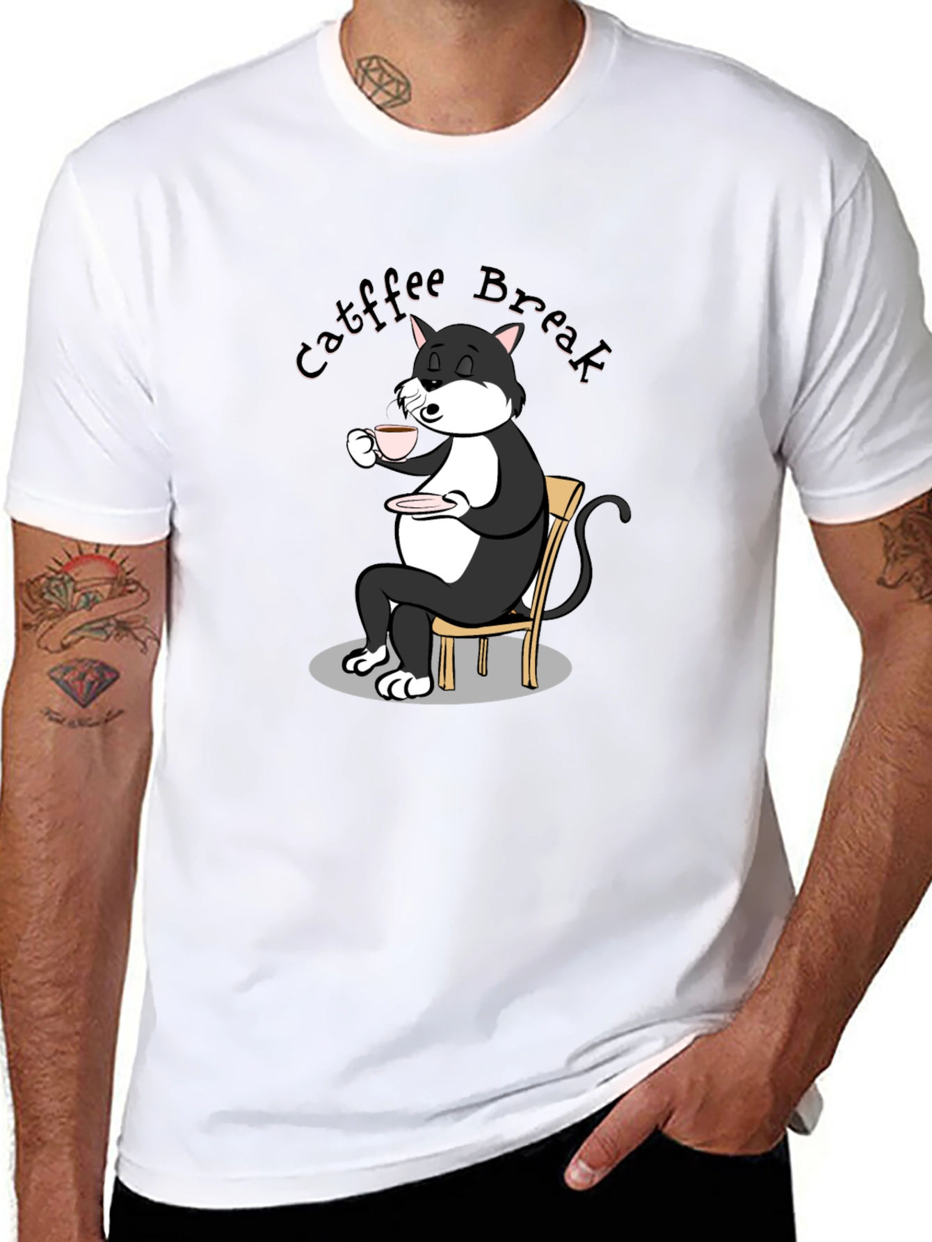 Cat Coffee Break T-Shirt