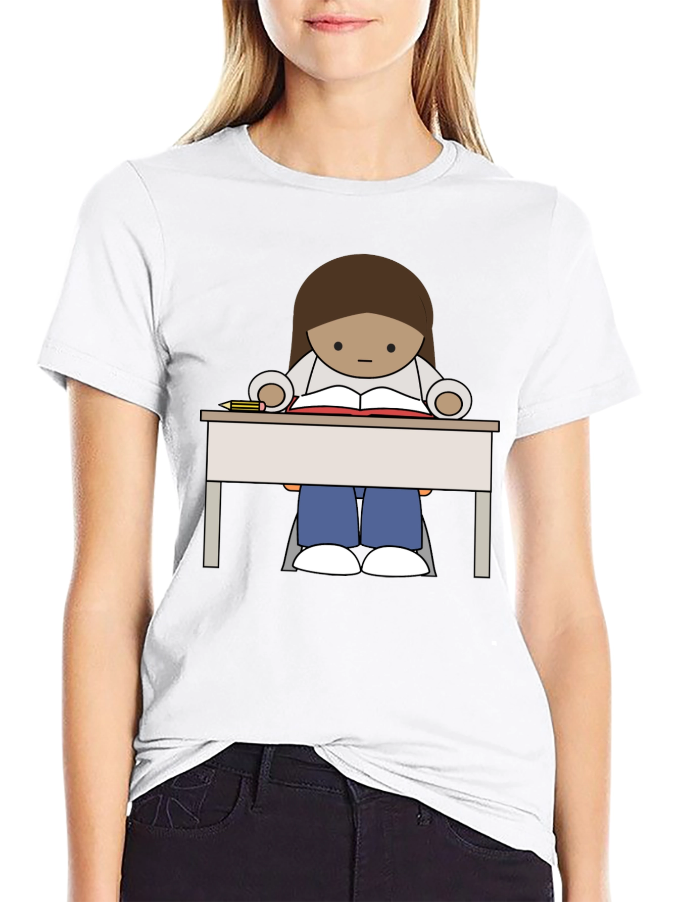 Cartoon Student T-Shirt