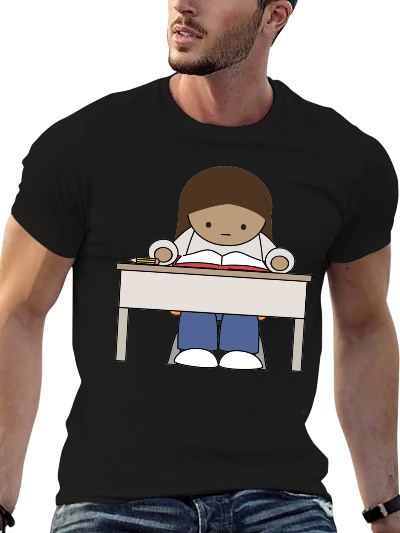 Cartoon Student T-Shirt