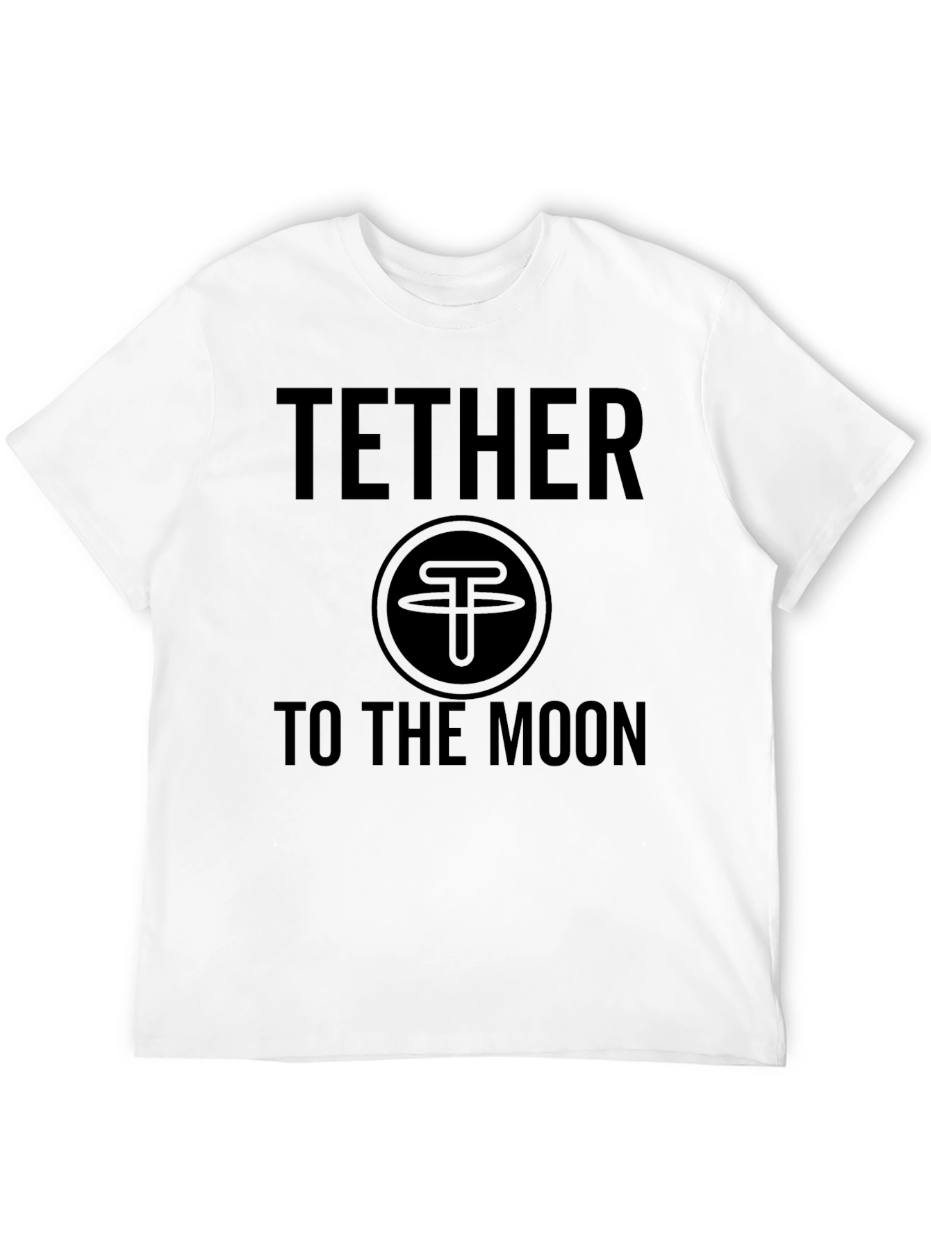 Tether to the Moon Black T-Shirt