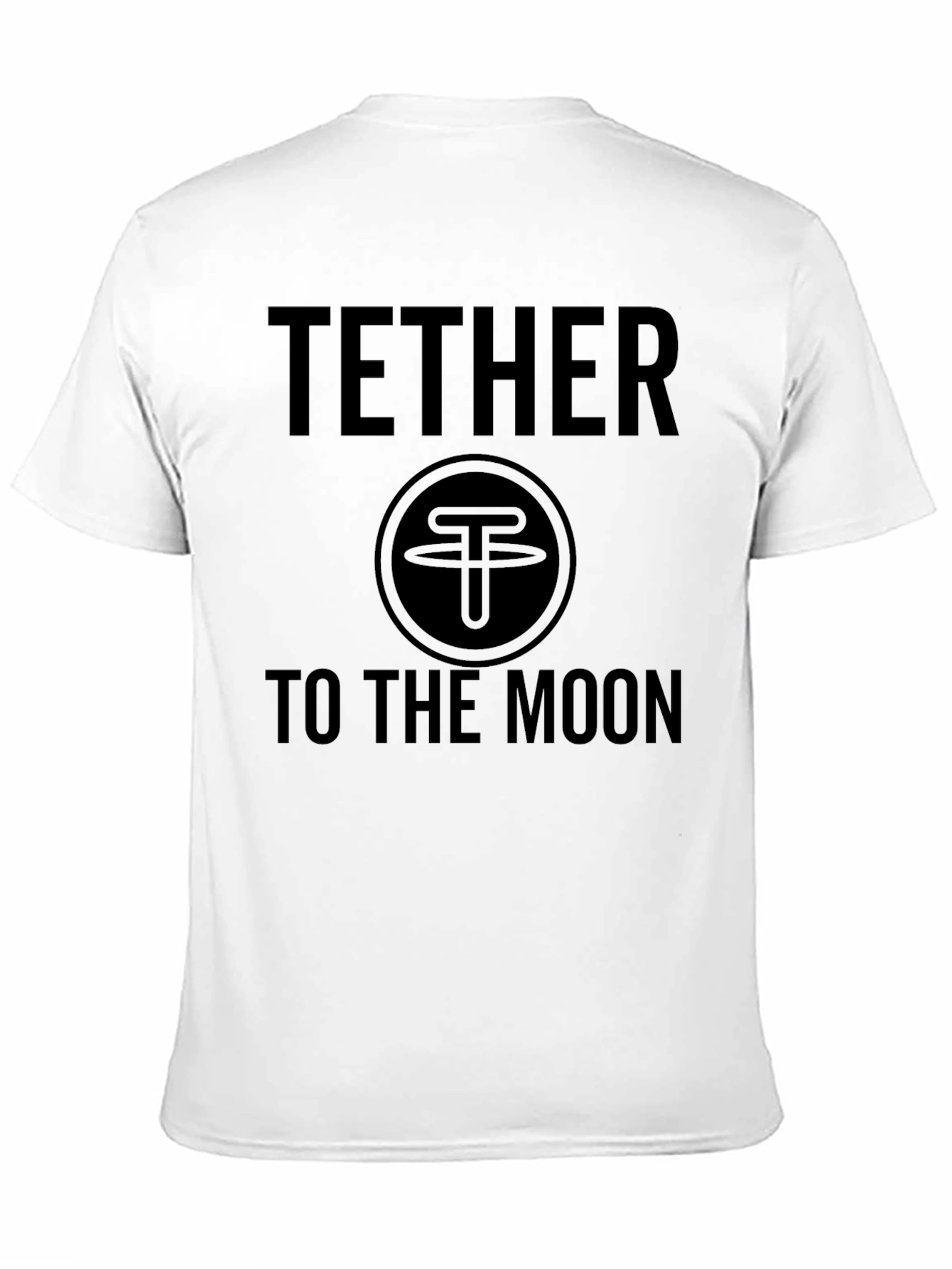 Tether to the Moon Black T-Shirt