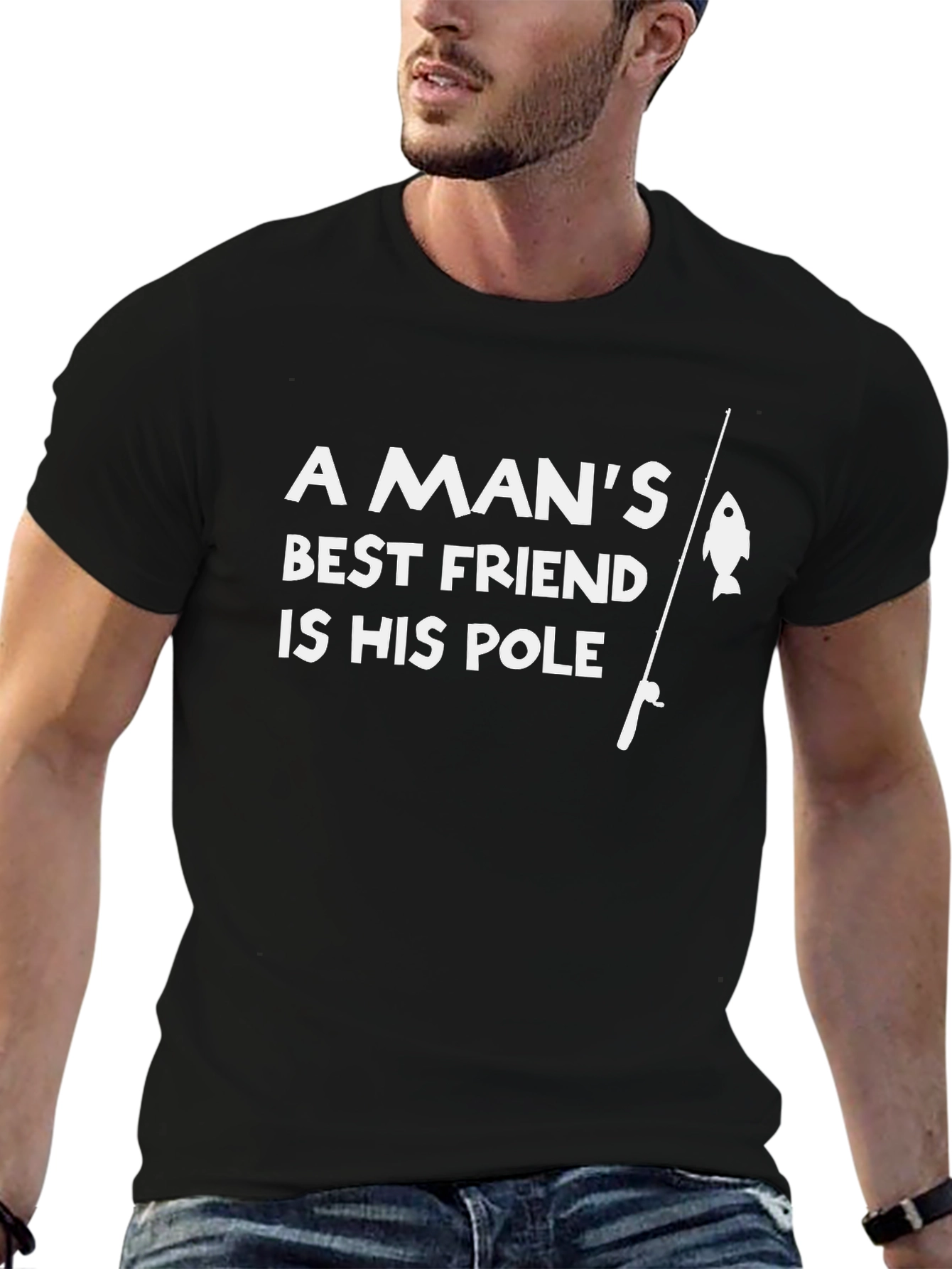 A Mans Best Friend Fishing T-Shirt