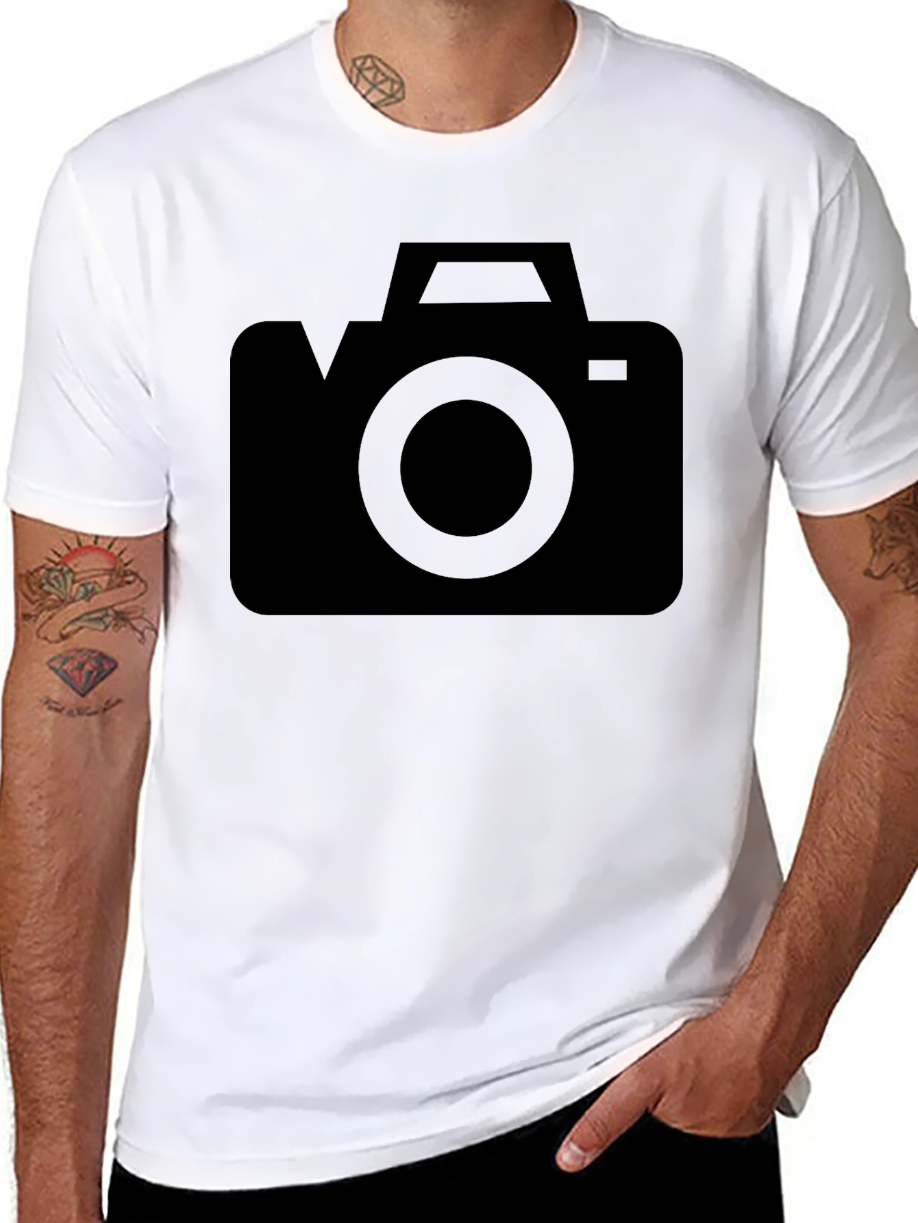 Camera Graphic Black T-Shirt
