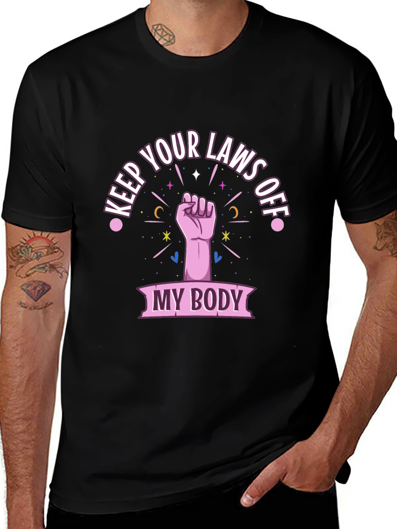 Feminist Pro-Choice My Body Graphic Tee