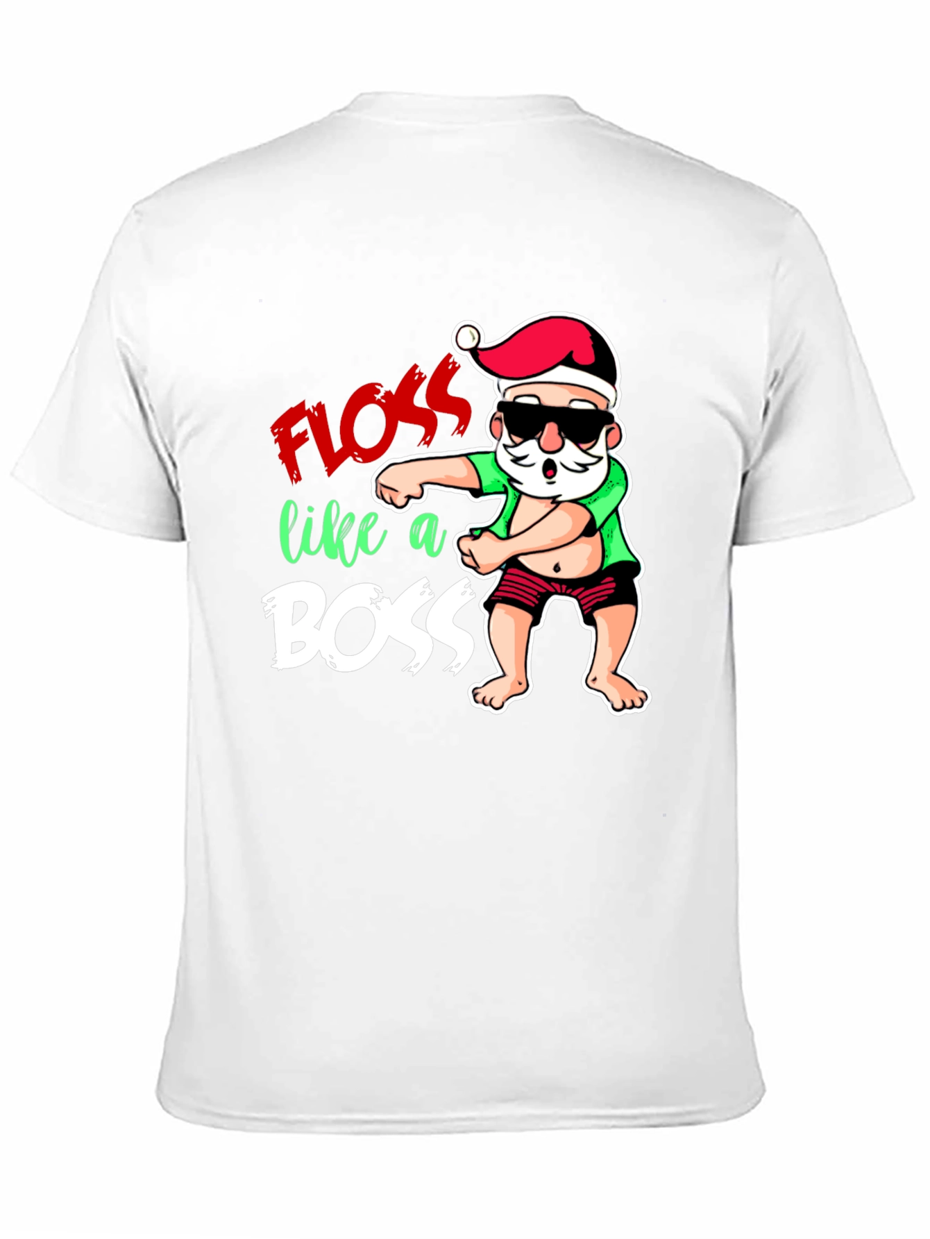 Floss Like a Boss Christmas Santa T-Shirt