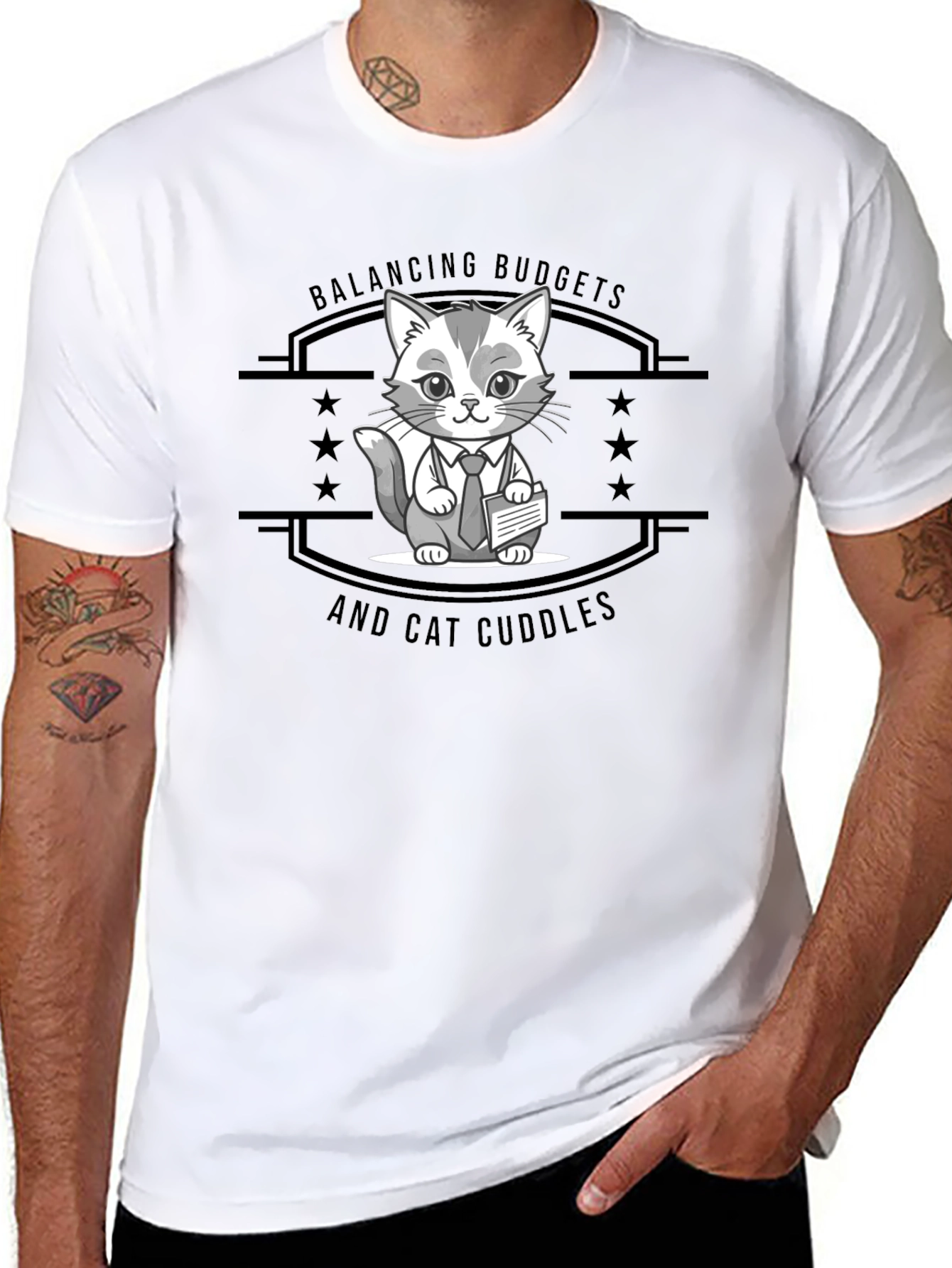 Balancing Budgets & Cat Cuddles T-Shirt