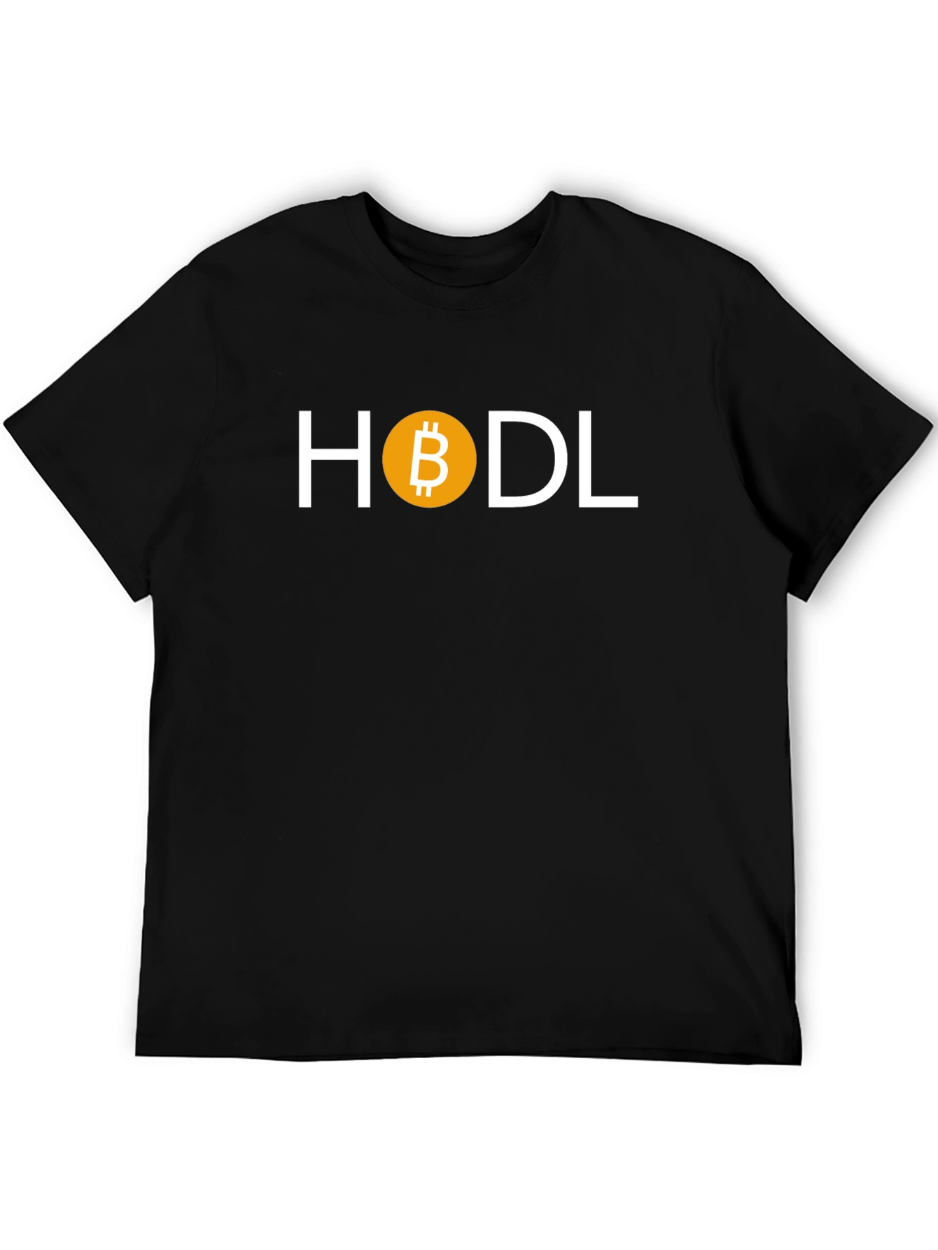 HODL Bitcoin Crypto T-Shirt - Black Cotton Blend