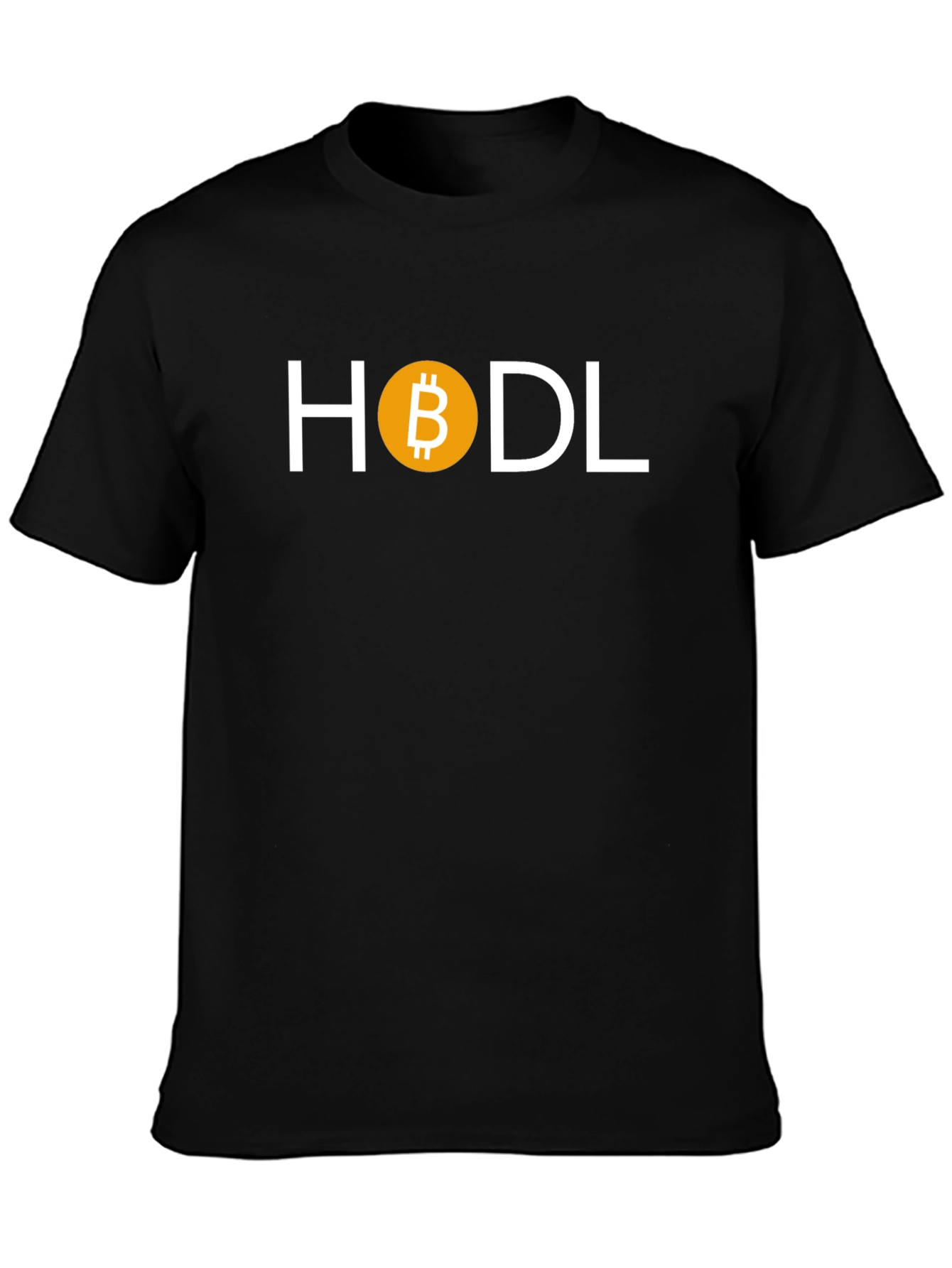 HODL Bitcoin Crypto T-Shirt - Black Cotton Blend