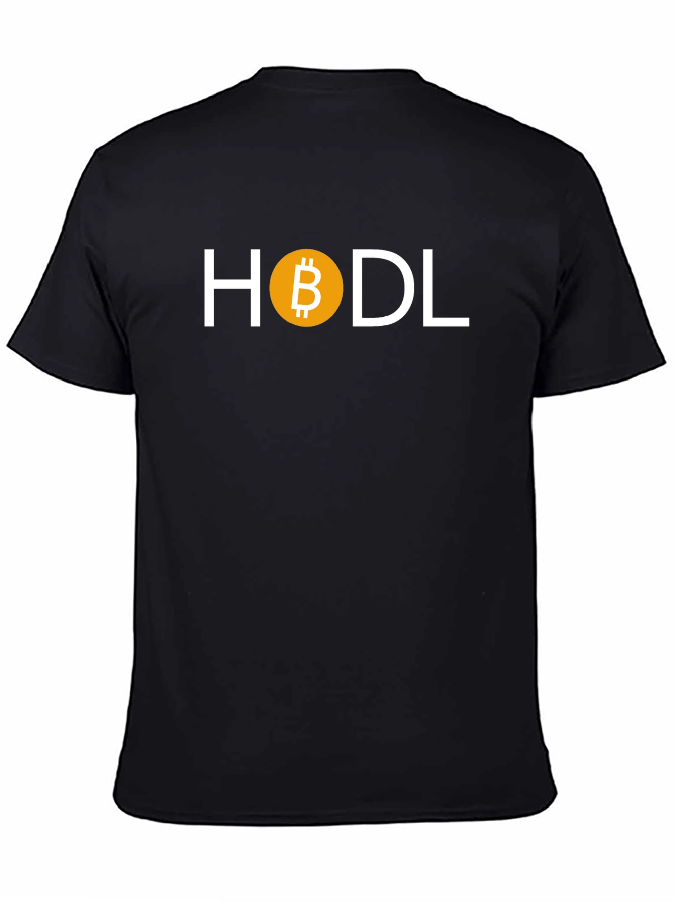 HODL Bitcoin Crypto T-Shirt - Black Cotton Blend