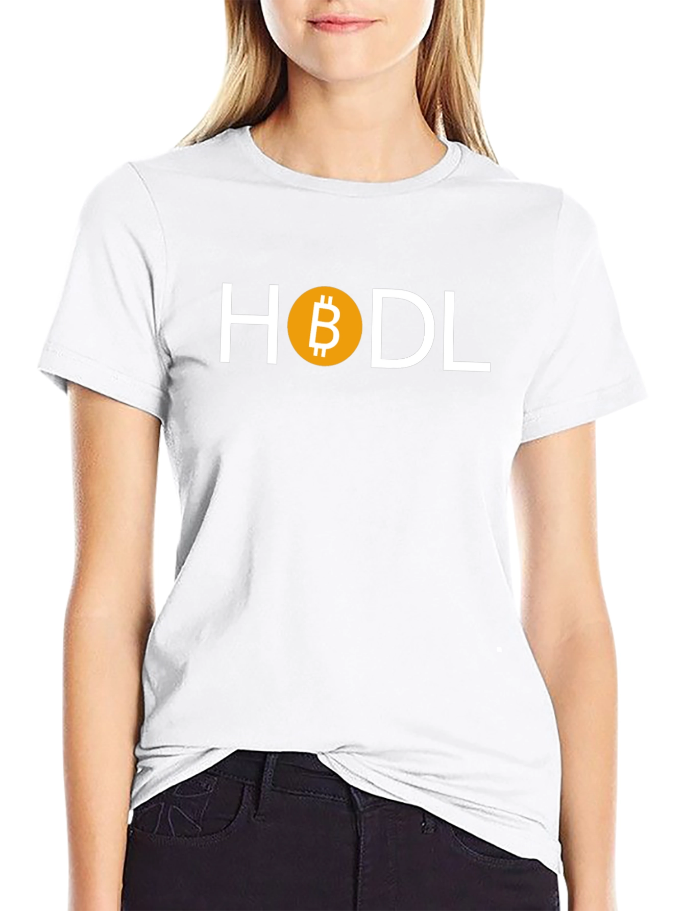 HODL Bitcoin Crypto T-Shirt - Black Cotton Blend