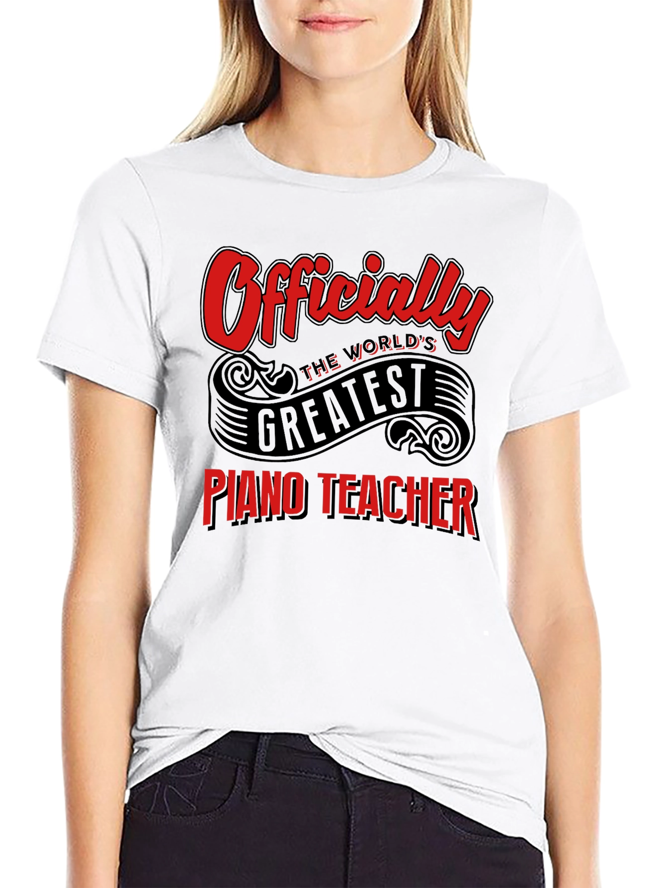 Worlds Greatest Piano Teacher Graphic Tee
