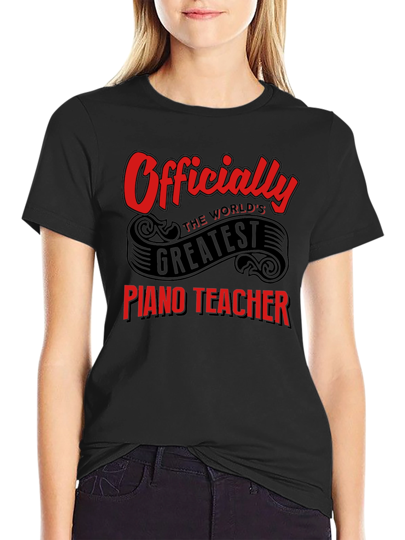 Worlds Greatest Piano Teacher Graphic Tee
