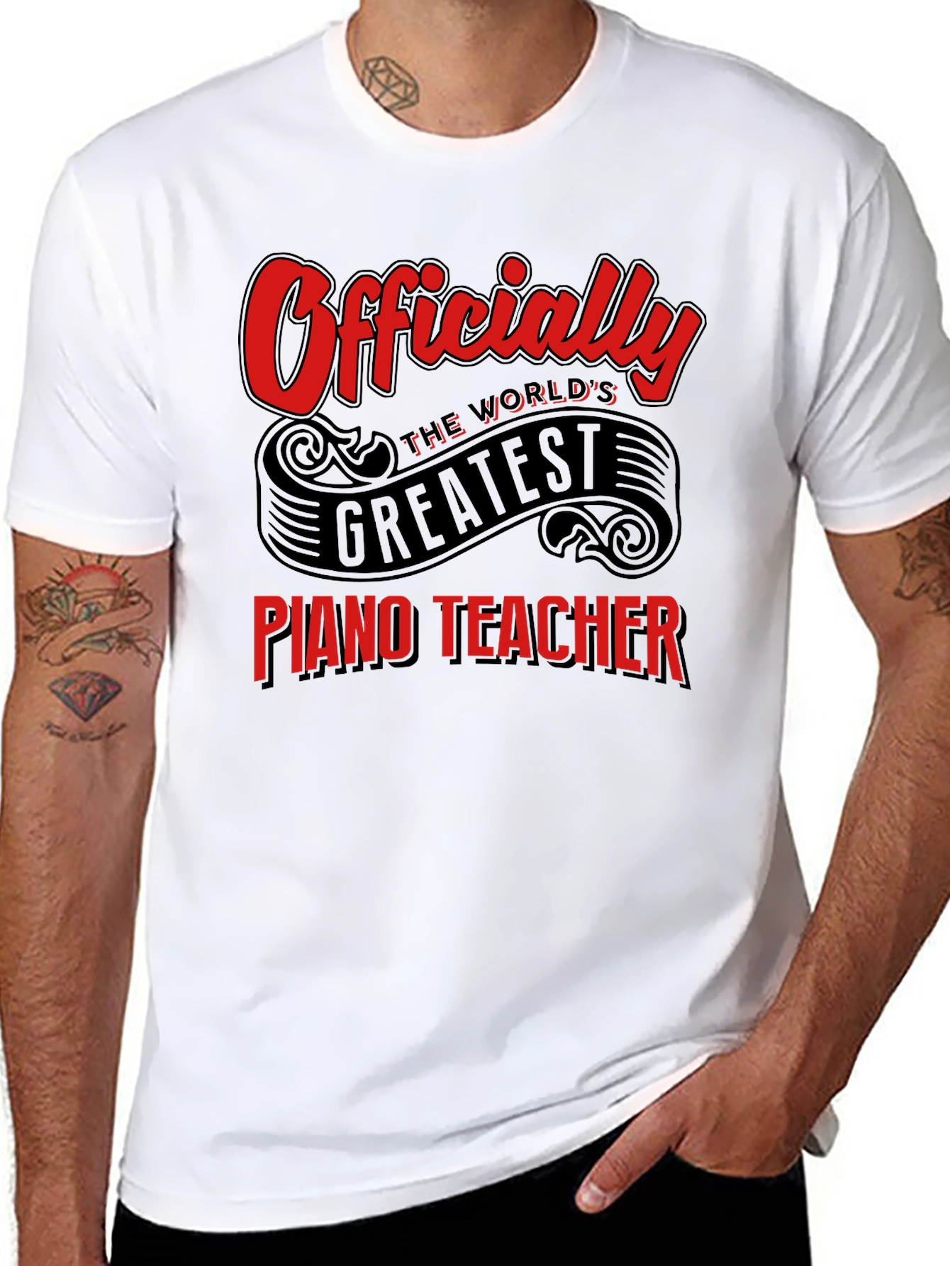 Worlds Greatest Piano Teacher Graphic Tee