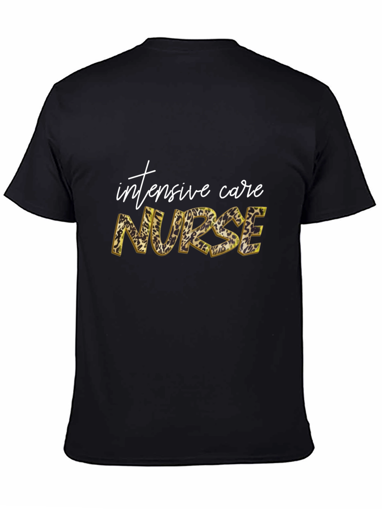 Intensive Care Nurse Leopard Print T-Shirt