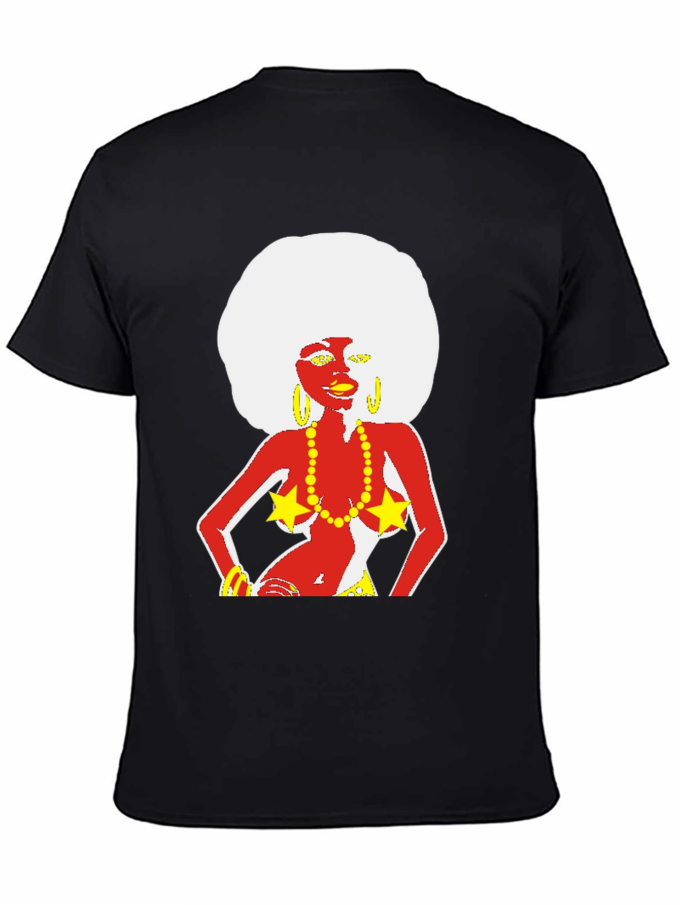 Funky Afro Lady Graphic T-Shirt