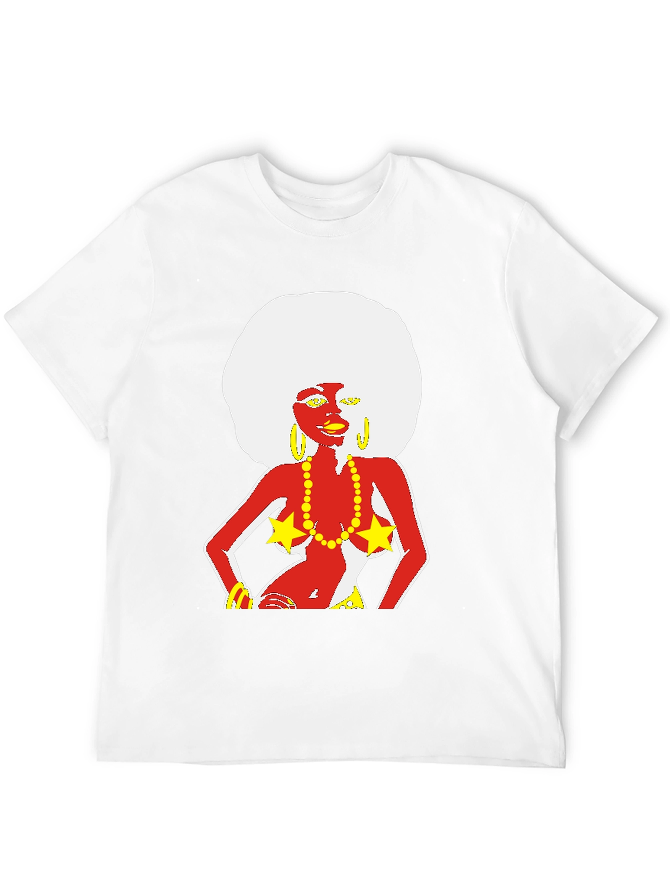 Funky Afro Lady Graphic T-Shirt