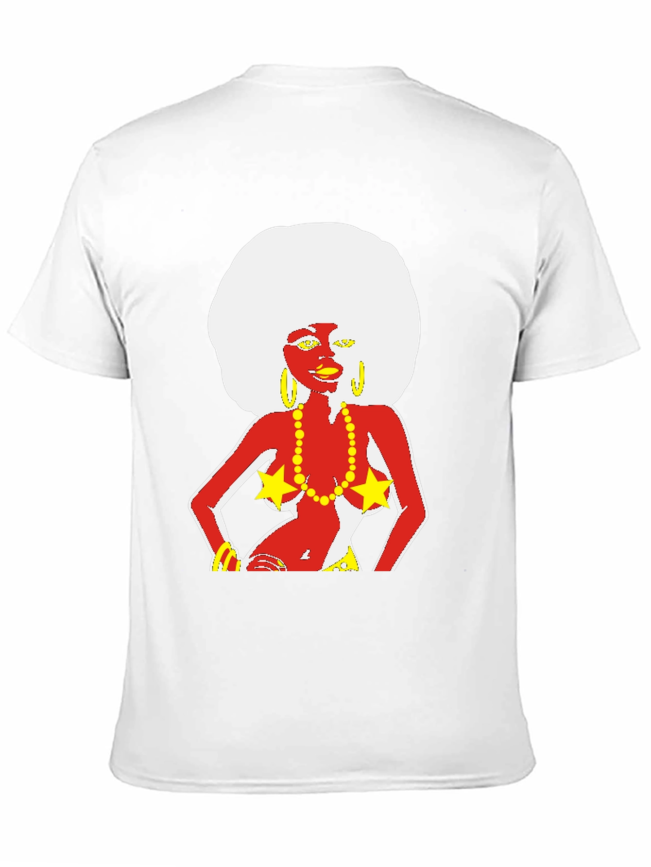 Funky Afro Lady Graphic T-Shirt