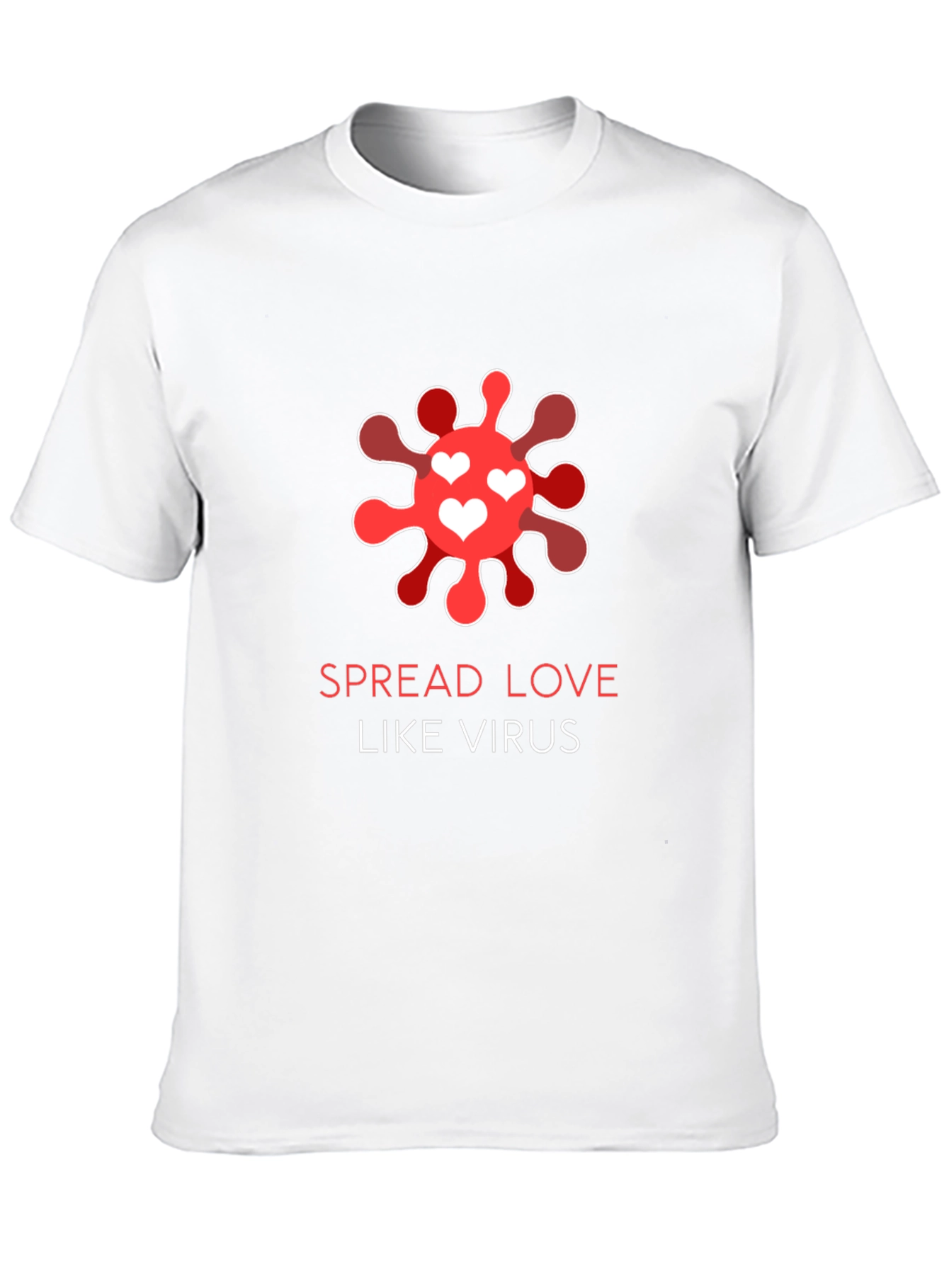 Spread Love Like Virus Black T-Shirt