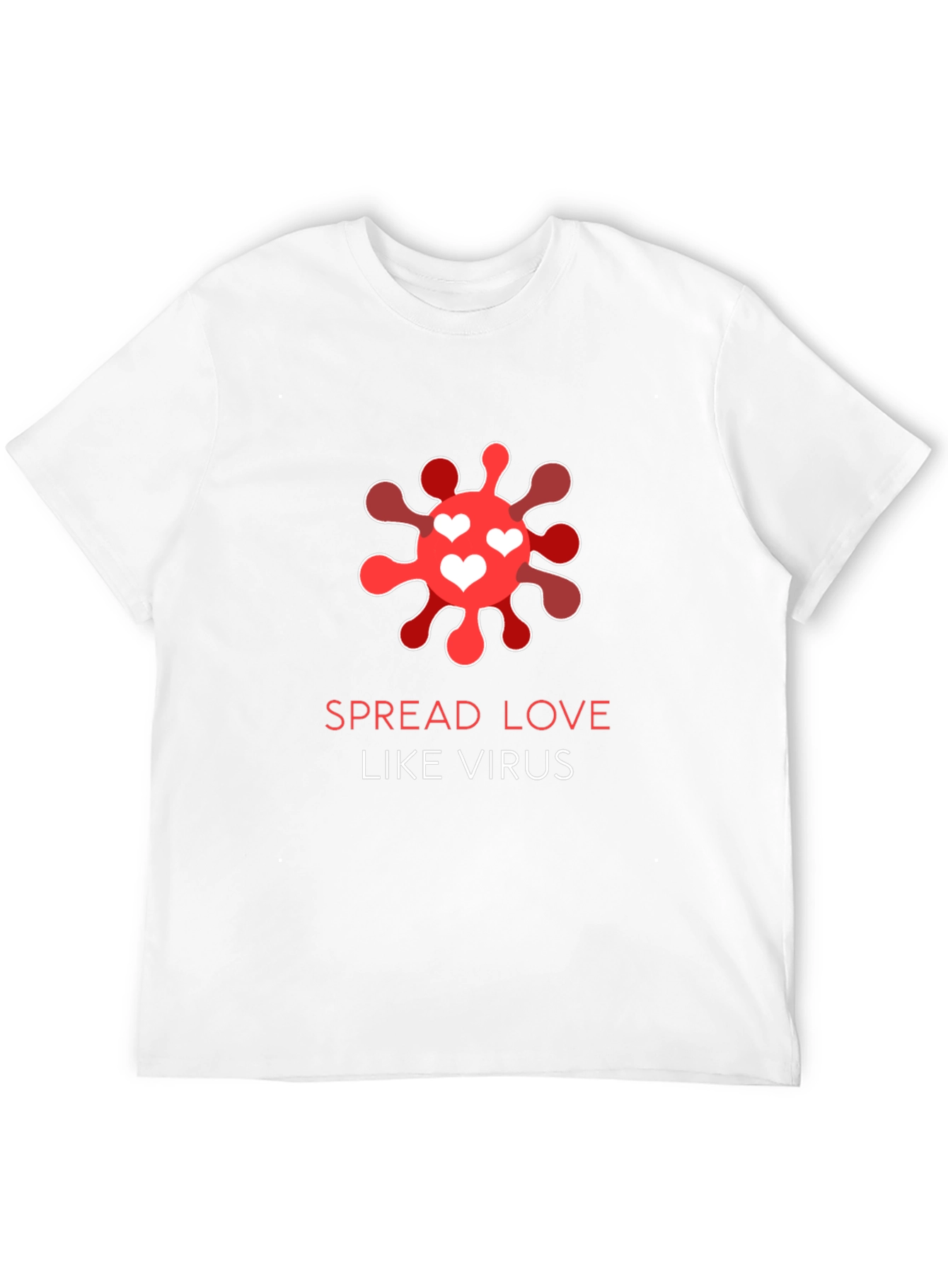 Spread Love Like Virus Black T-Shirt