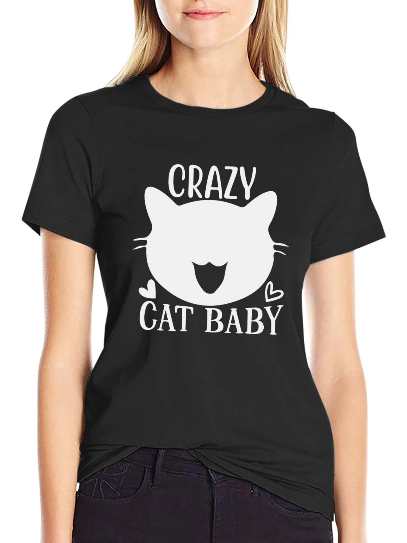 Crazy Cat Baby Graphic Tee - Unisex