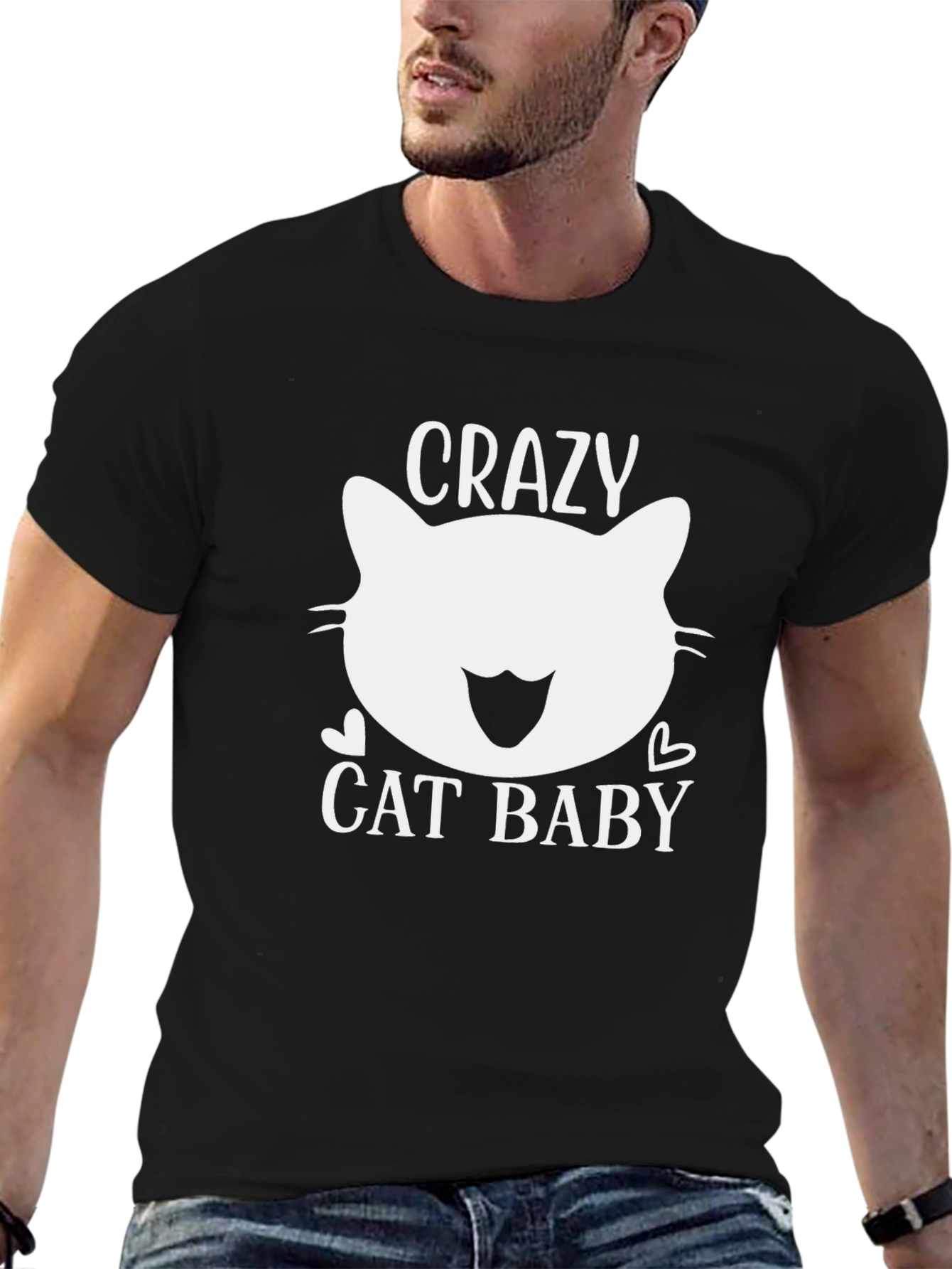 Crazy Cat Baby Graphic Tee - Unisex