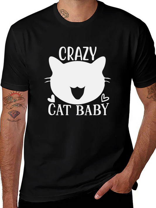 Crazy Cat Baby Graphic Tee - Unisex