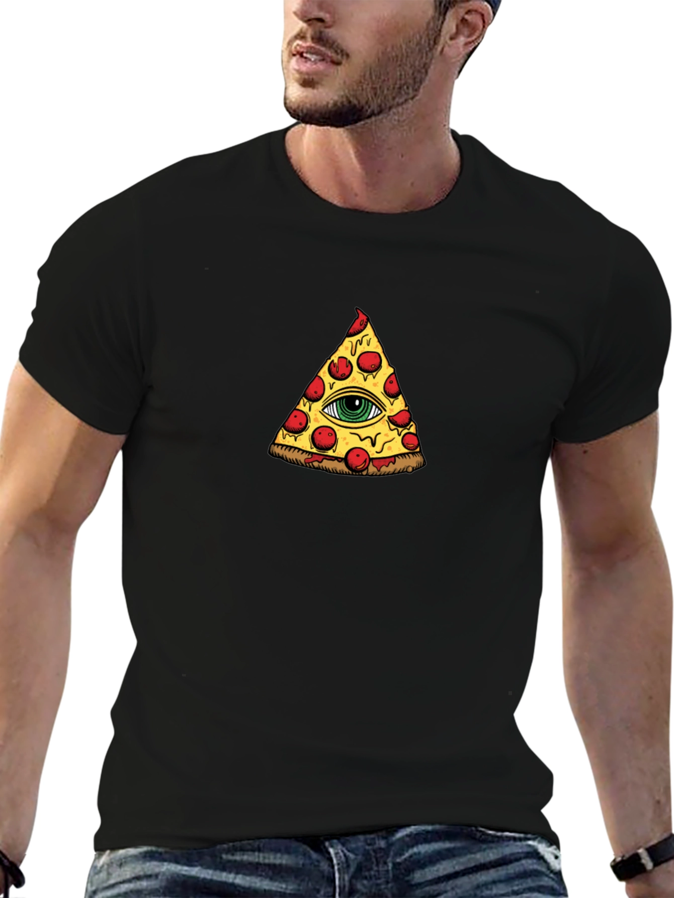 Pizza Illuminati T-Shirt - Eye See You!