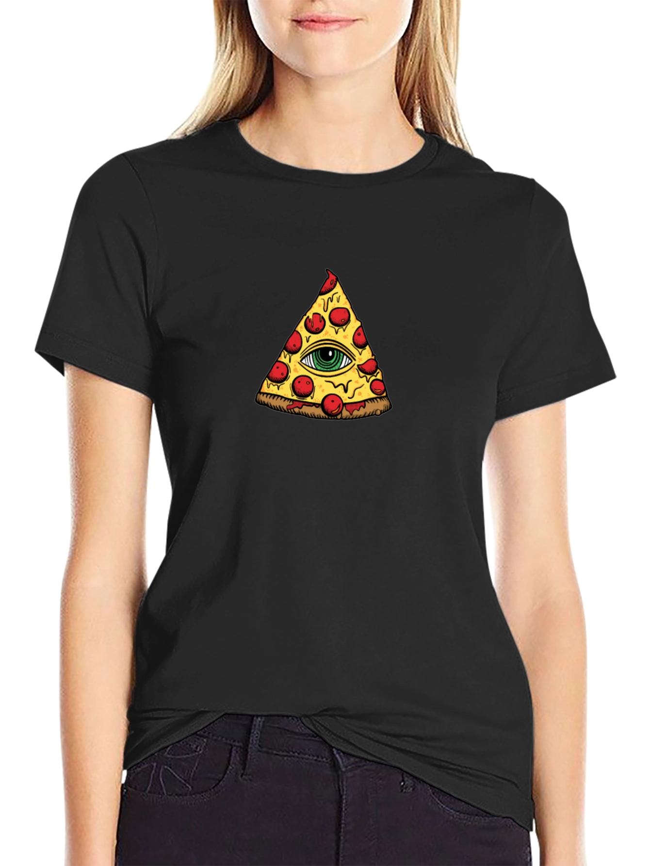 Pizza Illuminati T-Shirt - Eye See You!