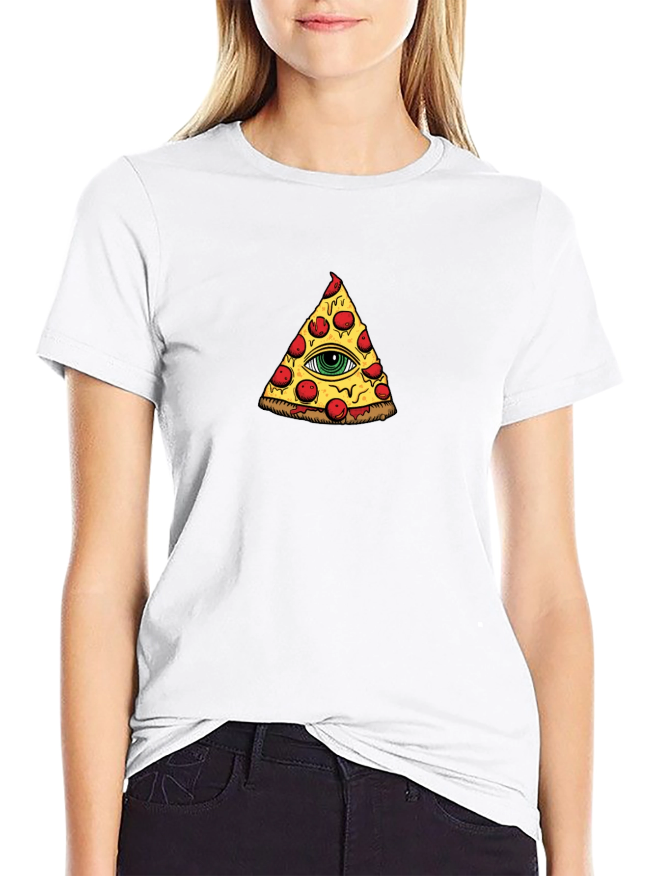 Pizza Illuminati T-Shirt - Eye See You!