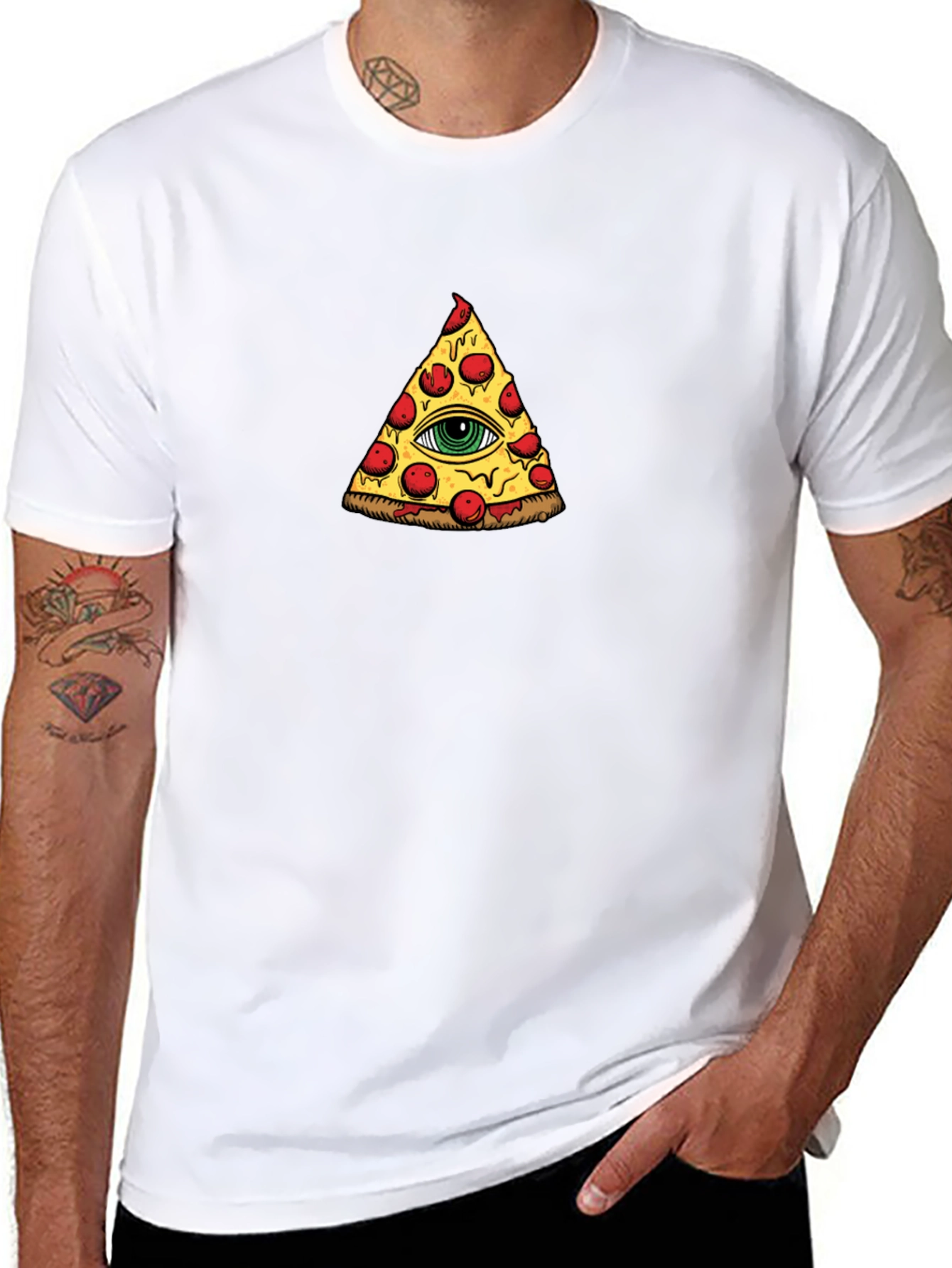Pizza Illuminati T-Shirt - Eye See You!