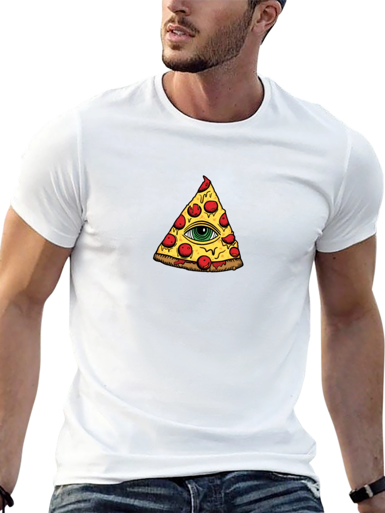 Pizza Illuminati T-Shirt - Eye See You!