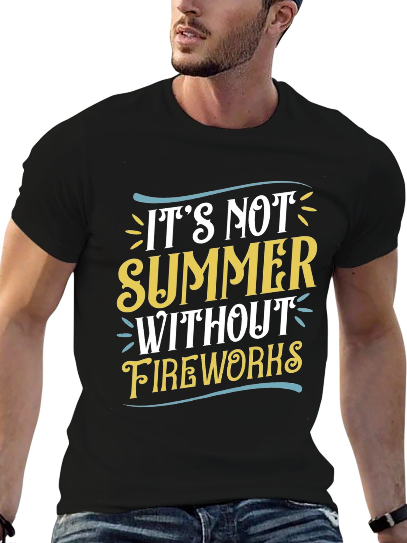 Summer Fireworks Graphic T-Shirt
