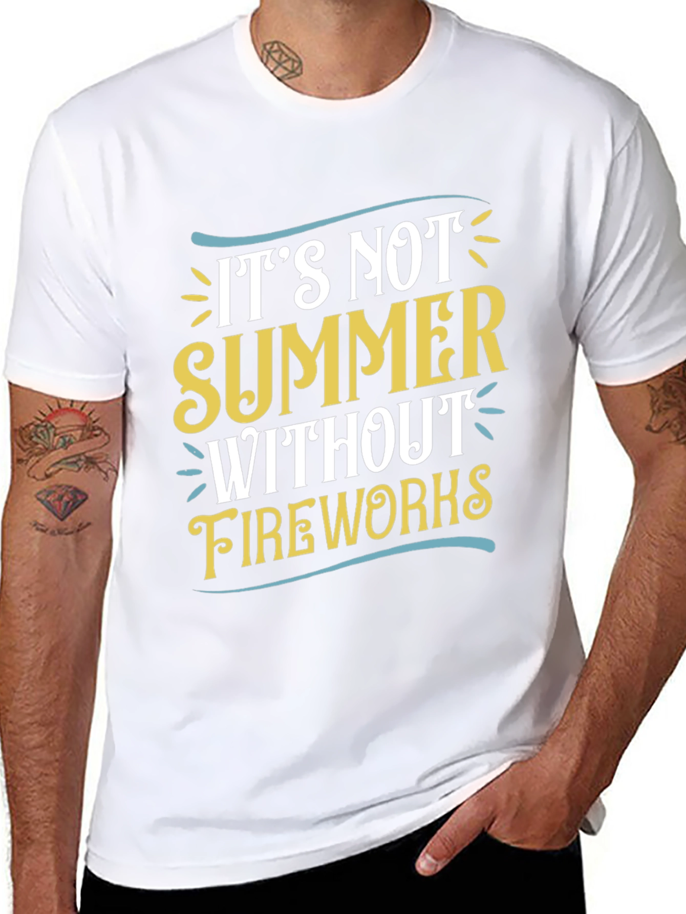 Summer Fireworks Graphic T-Shirt