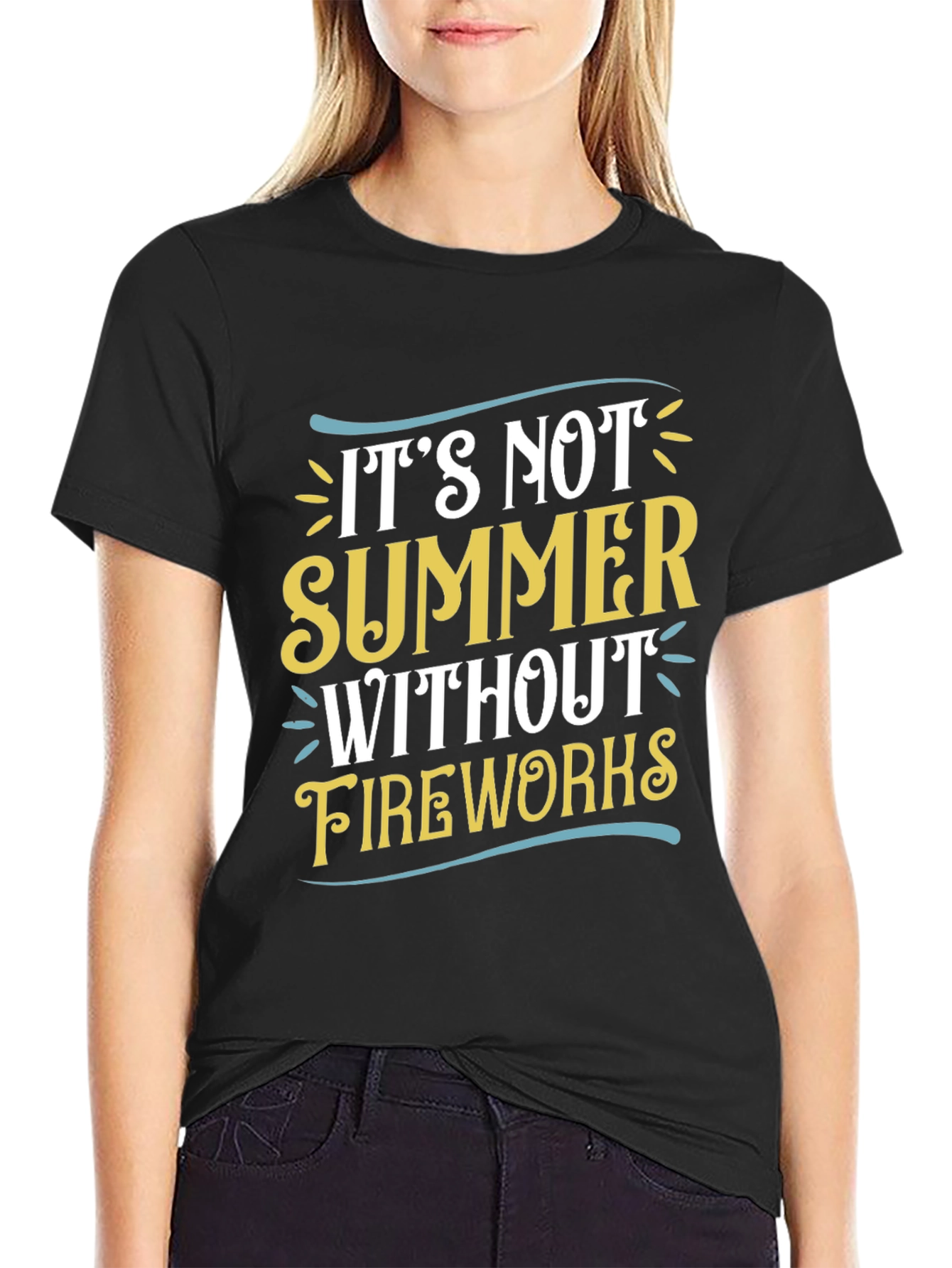 Summer Fireworks Graphic T-Shirt