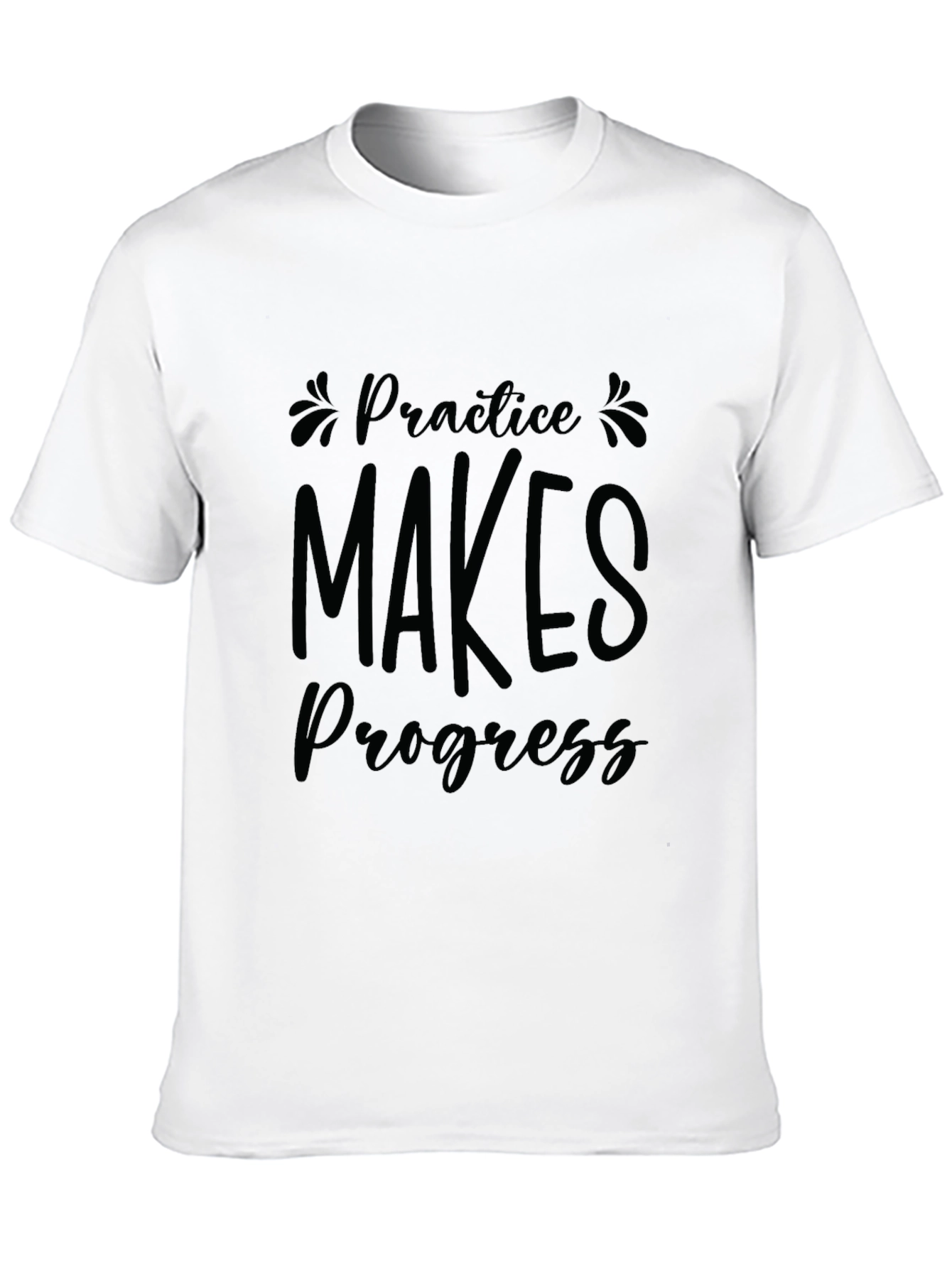 Practice Makes Progress Black T-Shirt