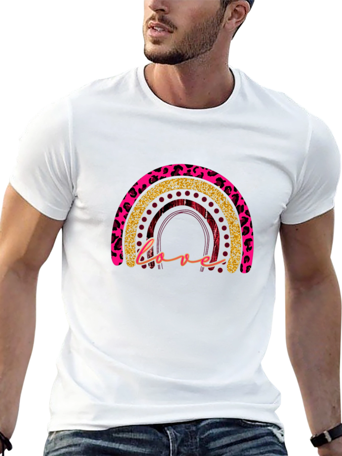 Leopard Rainbow Love T-Shirt