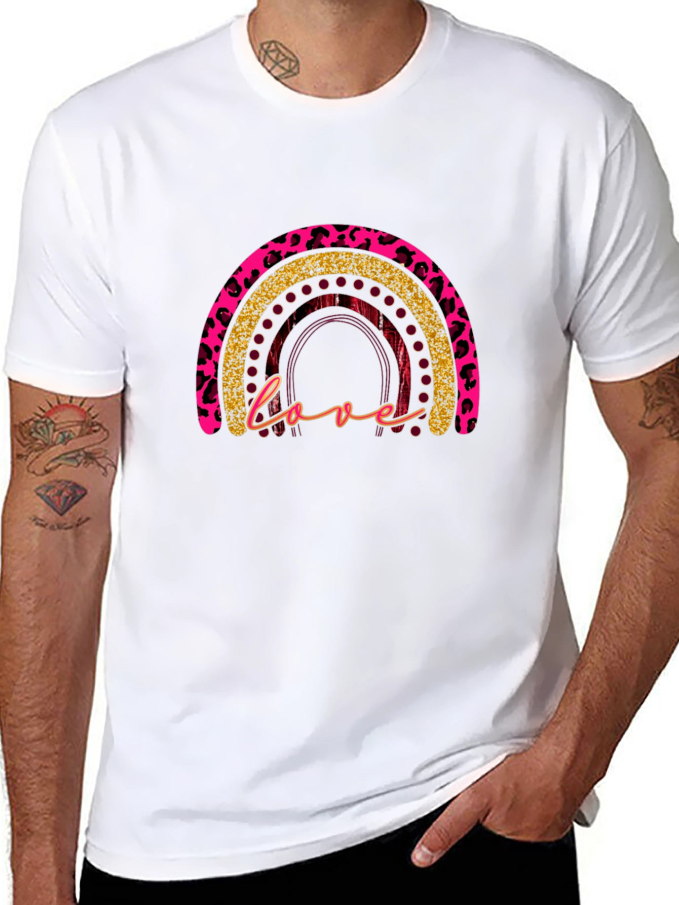 Leopard Rainbow Love T-Shirt