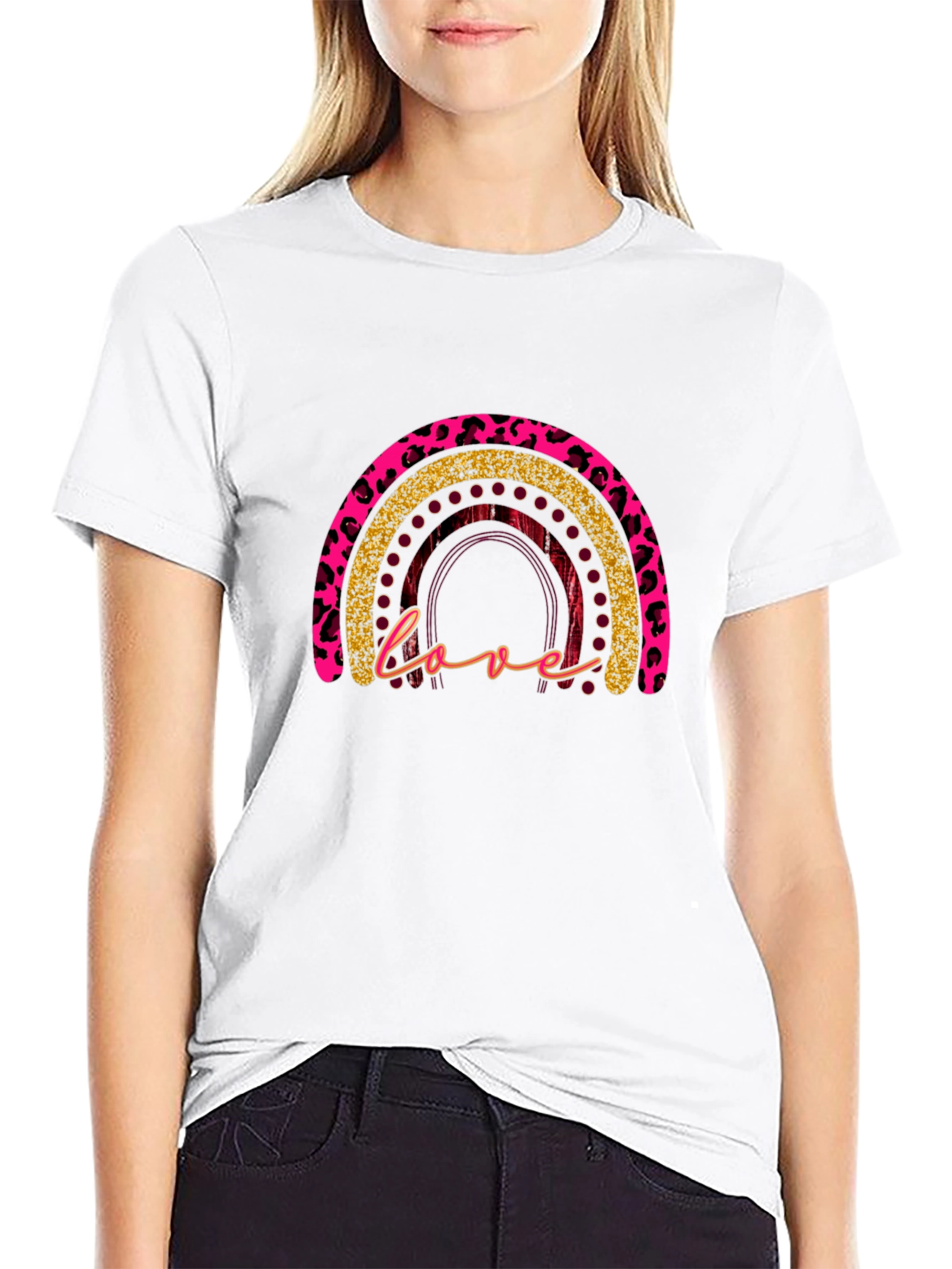 Leopard Rainbow Love T-Shirt
